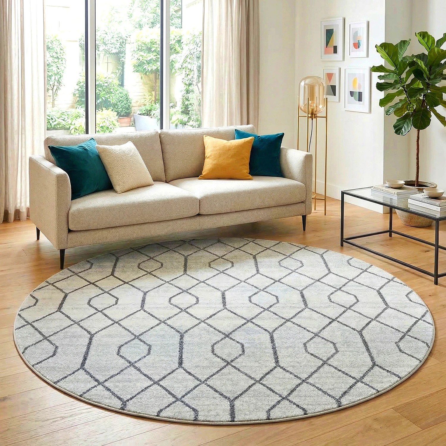 Common Ground Rugs Elysium Hailey 240x240cm Round - Large Pet Friendly ...