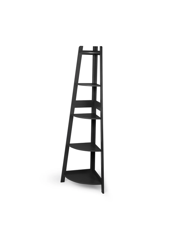 Levede 5 Tier Corner Shelf - Black
