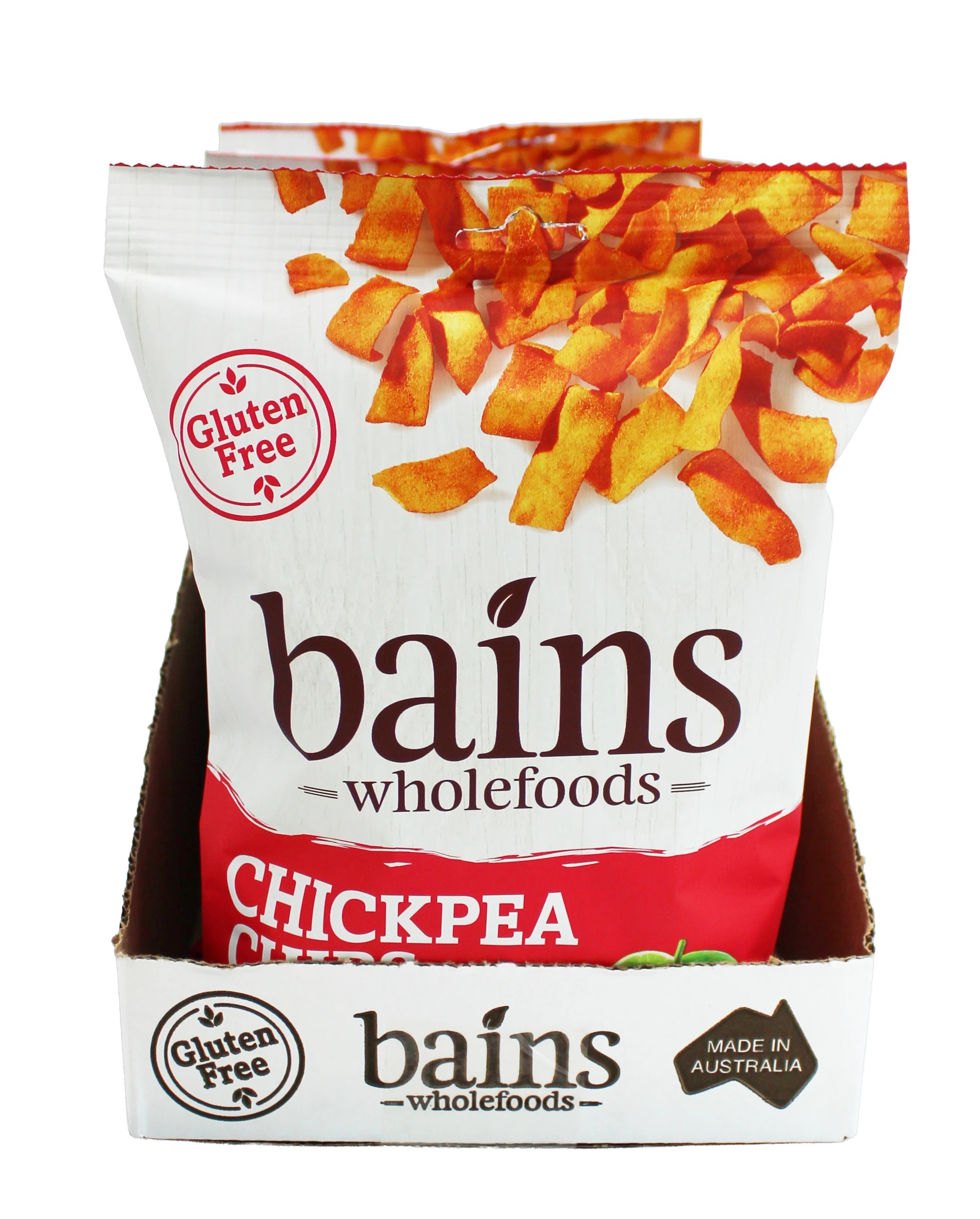 2 Bains Wholefoods Chickpea Chips Chilli & Lime 100g, 2 of 4