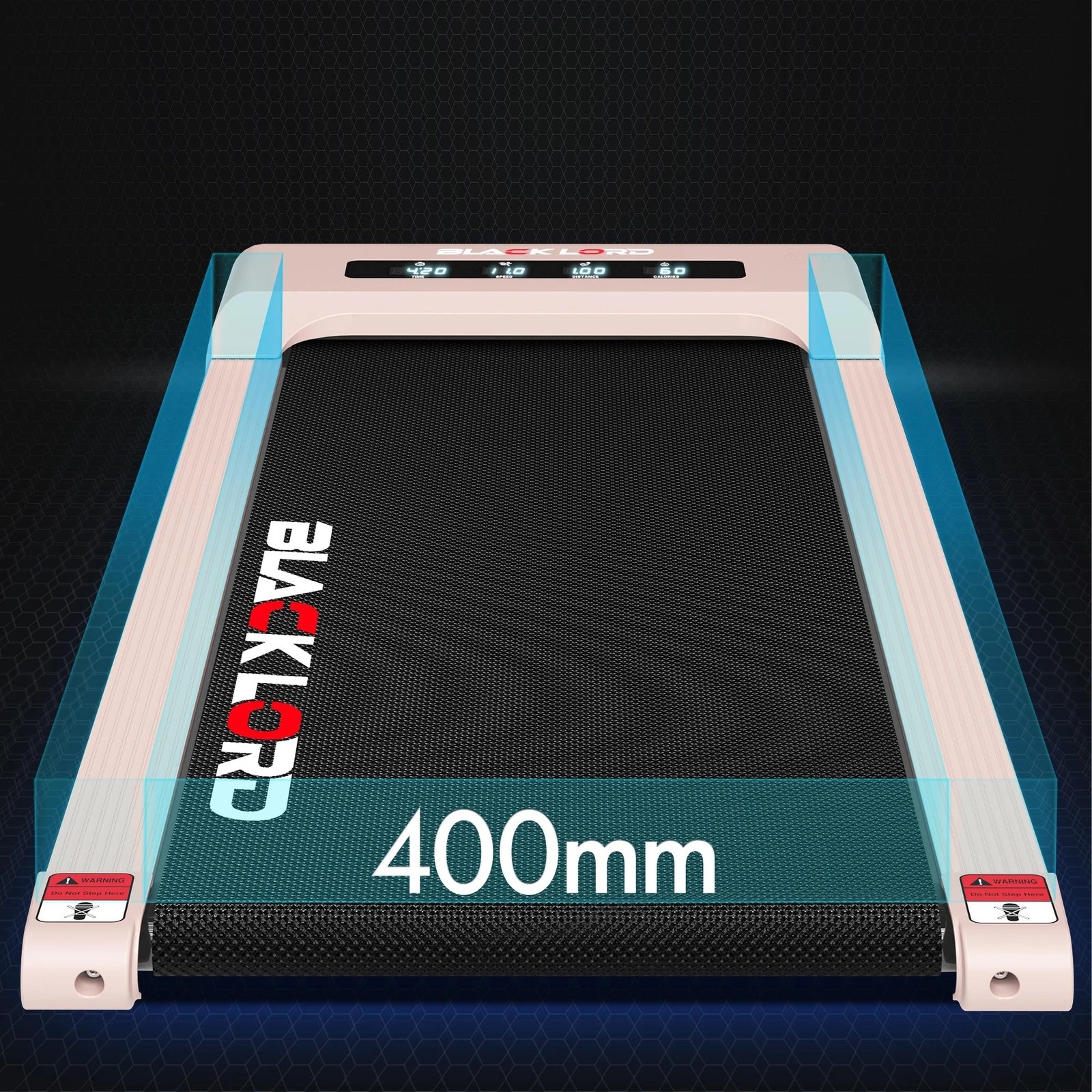 8 Black Lord Treadmill Electric Walking Pad Under Desk Home Gym 40cm Belt - Pink, 8 of 10