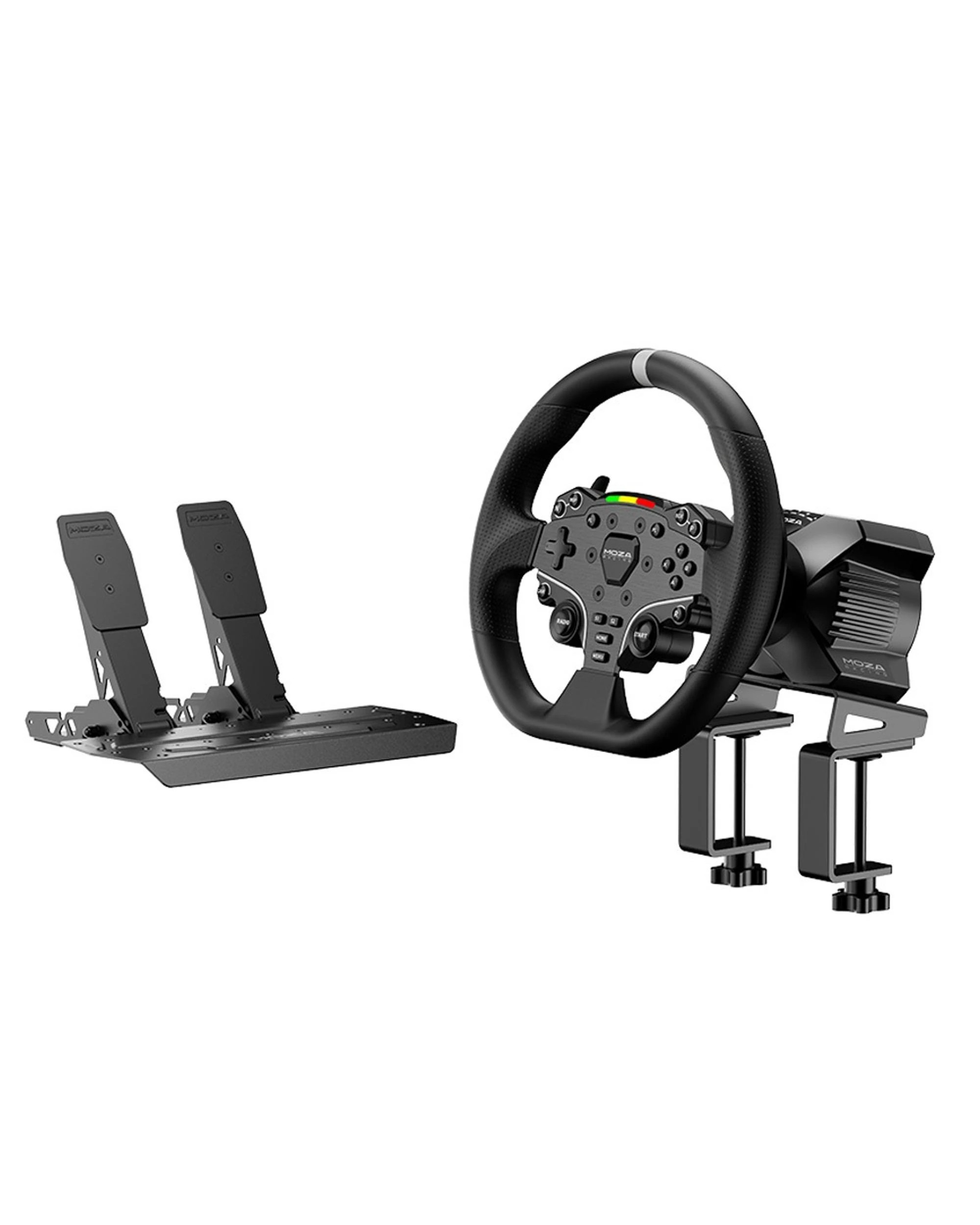 1 MOZA Racing R3 Racing Wheel and Pedals Bundle For PC - Black, 1 of 3