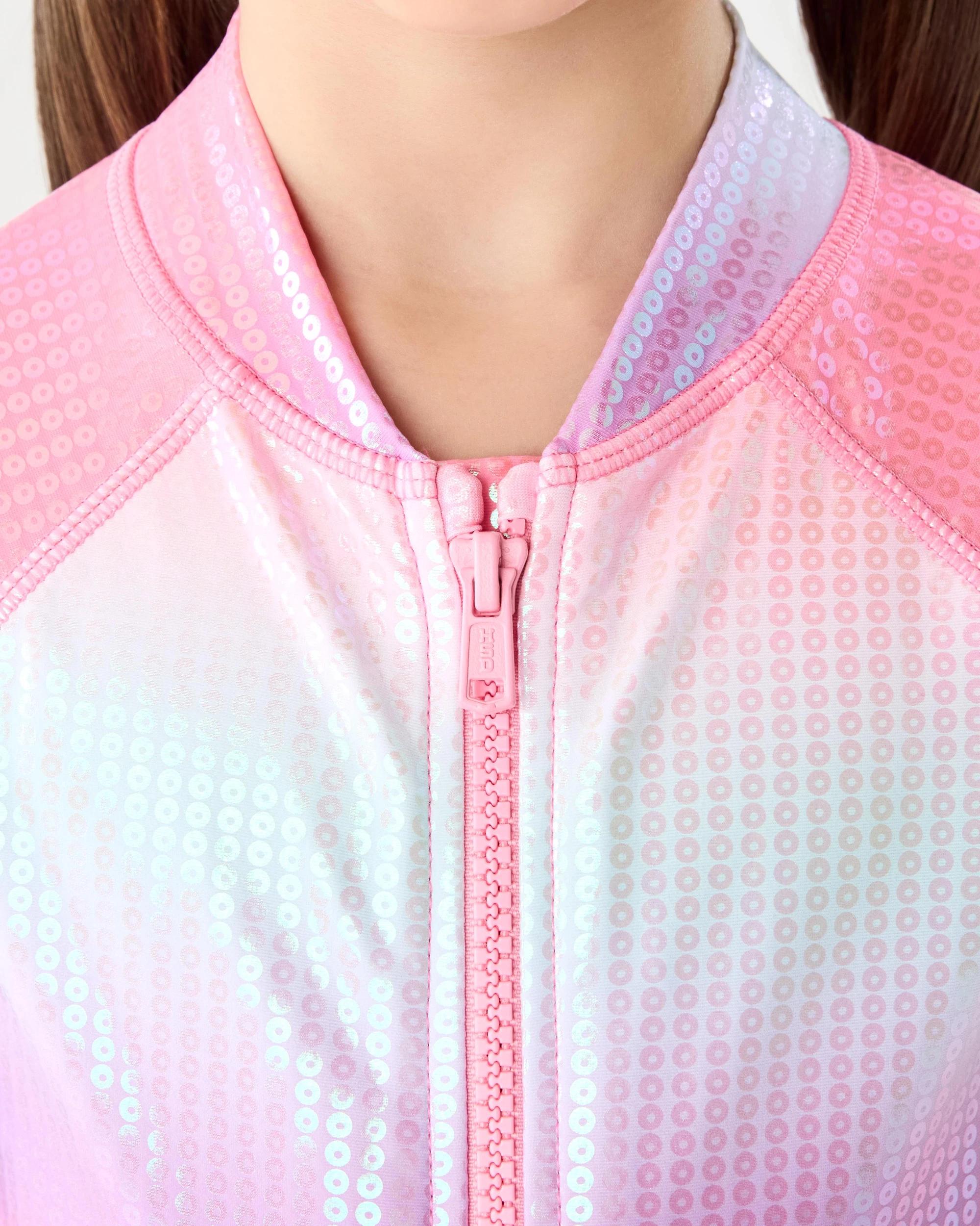 3 Long Sleeve One Piece Swimsuit Ombre, 3 of 5