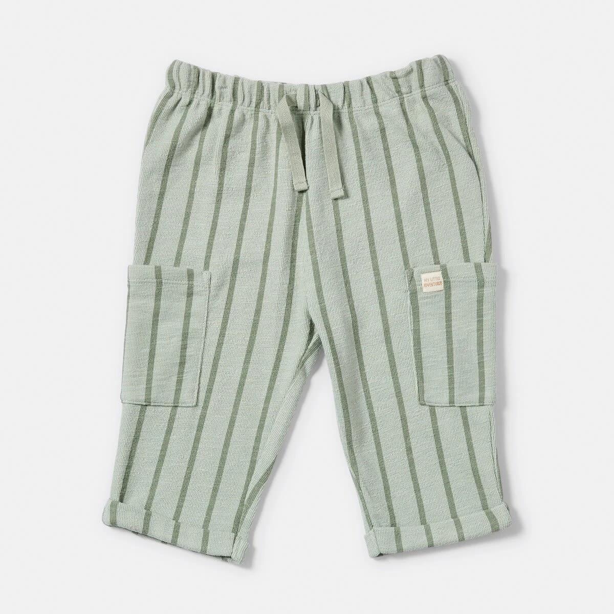1 Cargo Joggers GREEN STRIPE, 1 of 4