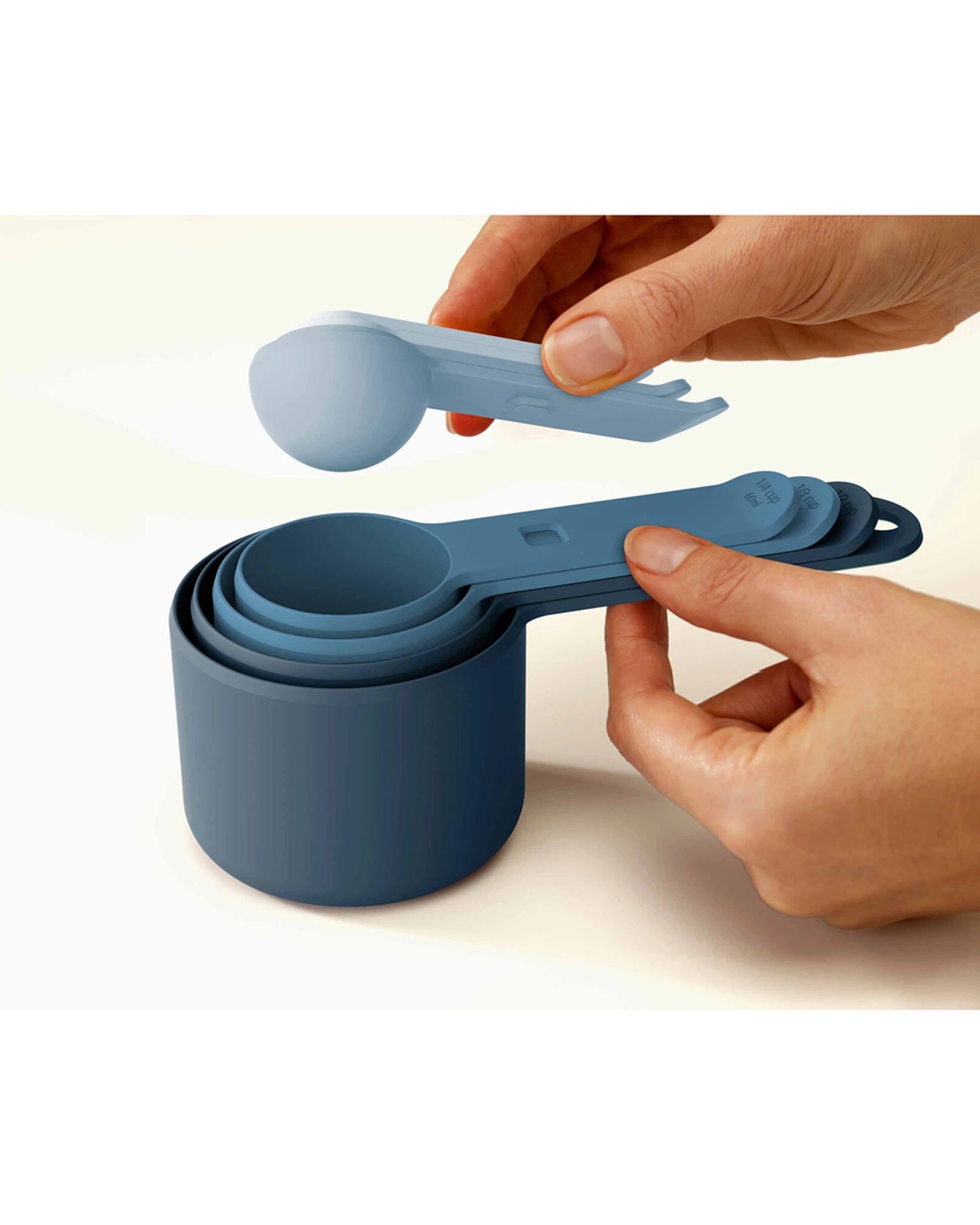 3 Joseph Joseph 8pc Nest Measure Stackable Measuring Cup Set Sky - Multi, 3 of 6