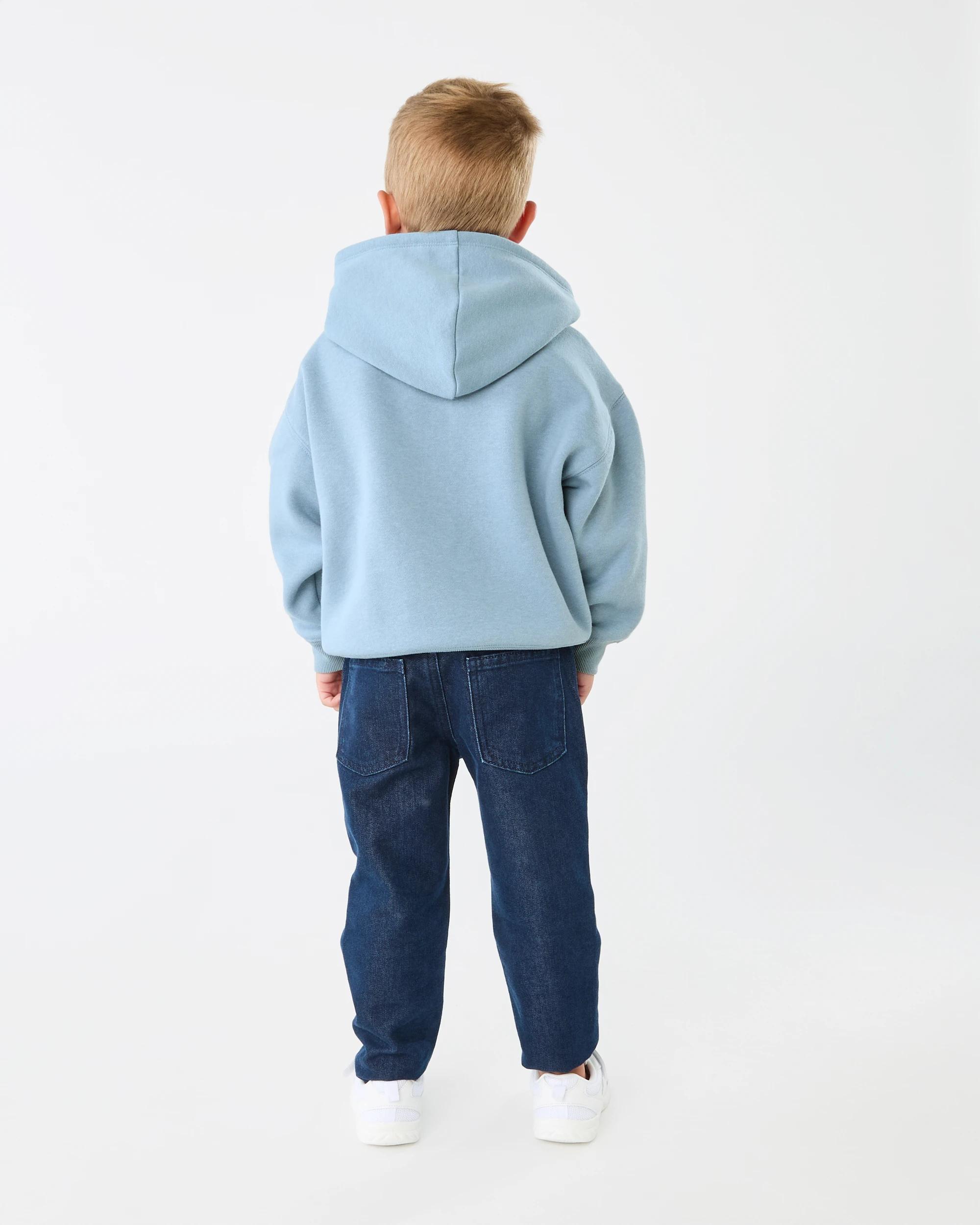 6 Oversize Print Hoodie Blu Varsit, 6 of 6