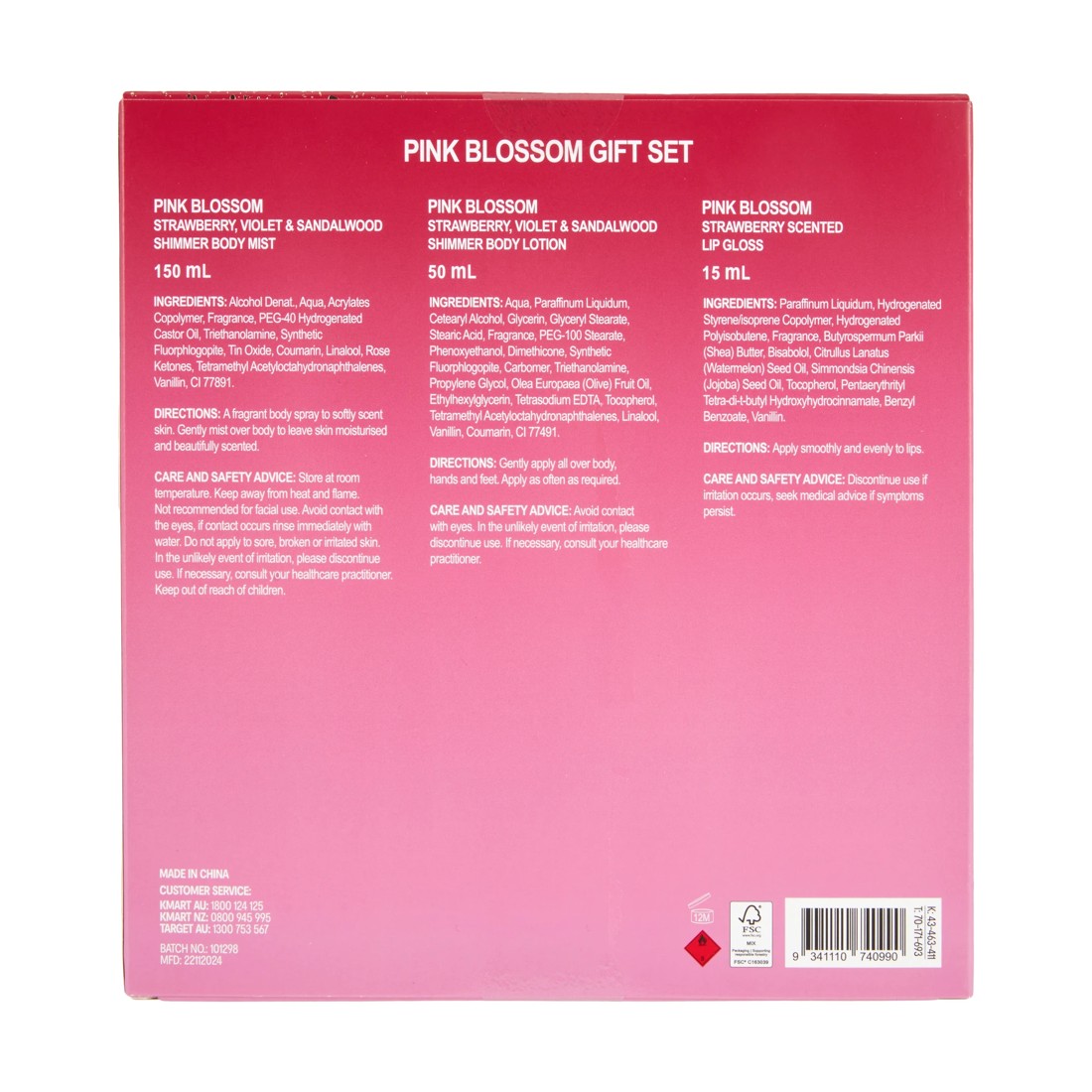 6 OXX Fragrance Sweet Euphoria Pink Blossom Gift Set, 6 of 6