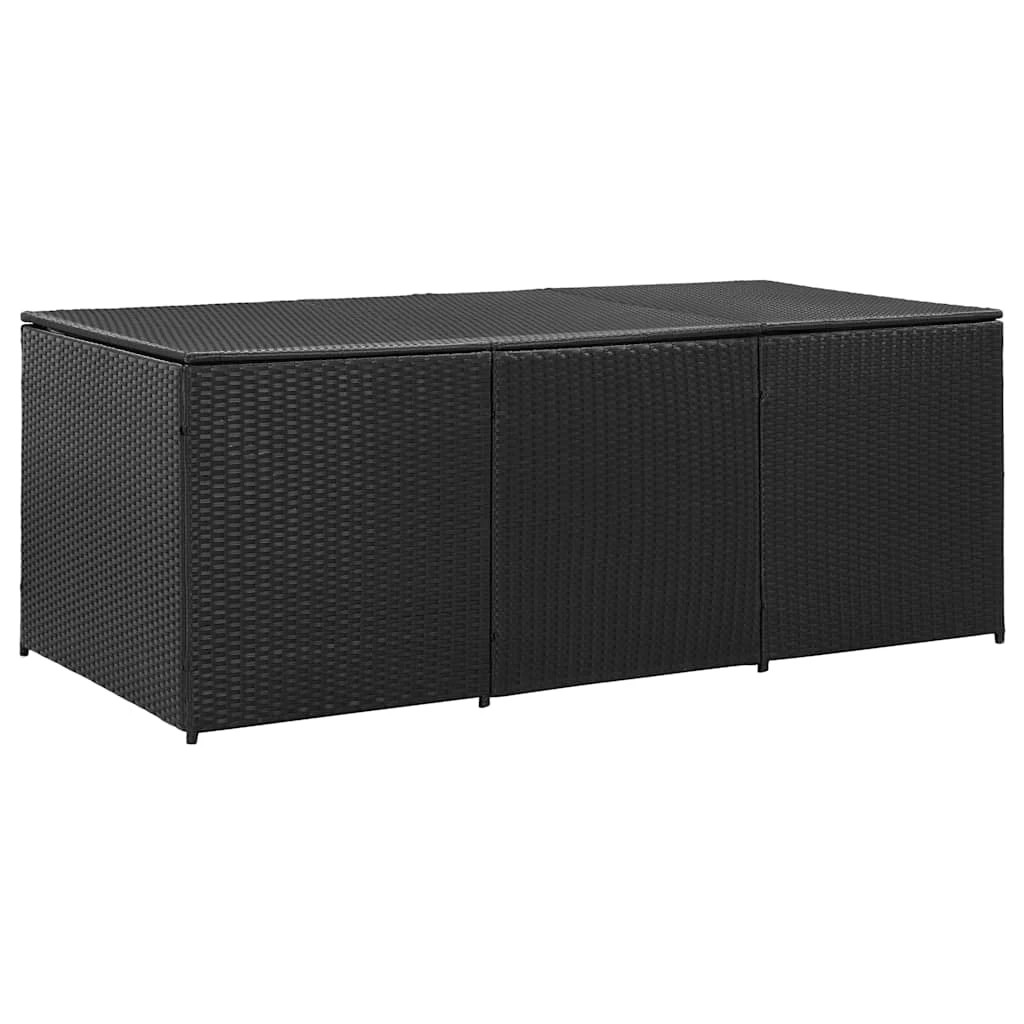 1 vidaXL Outdoor storage box Ample Storage - Black, 1 of 9