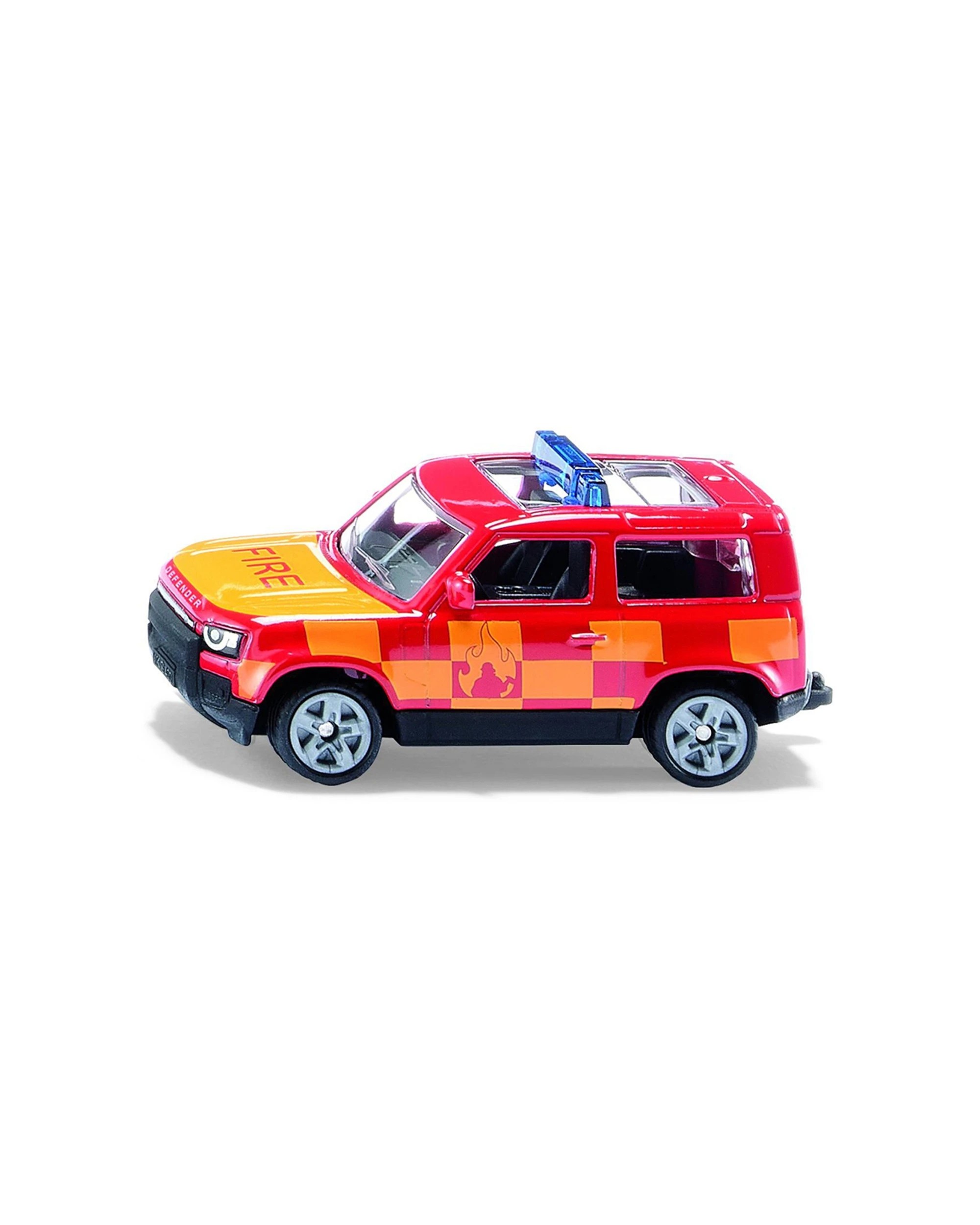 Siku Land Rover Defender Fire Diecast Vehicle Toy Metal Body - Red - Kmart