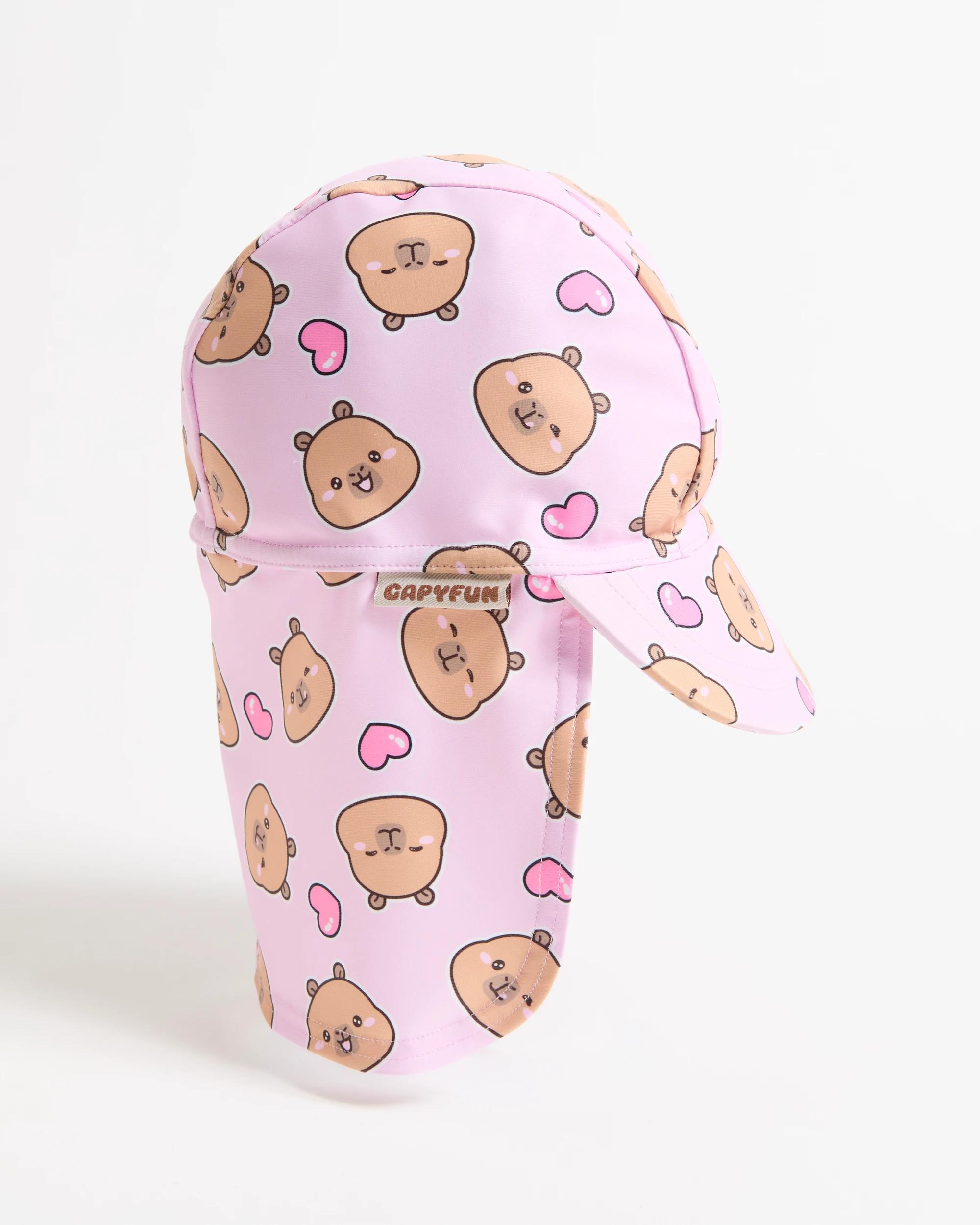 1 CapyFun Capybara Swim Hat PURPLE, 1 of 2
