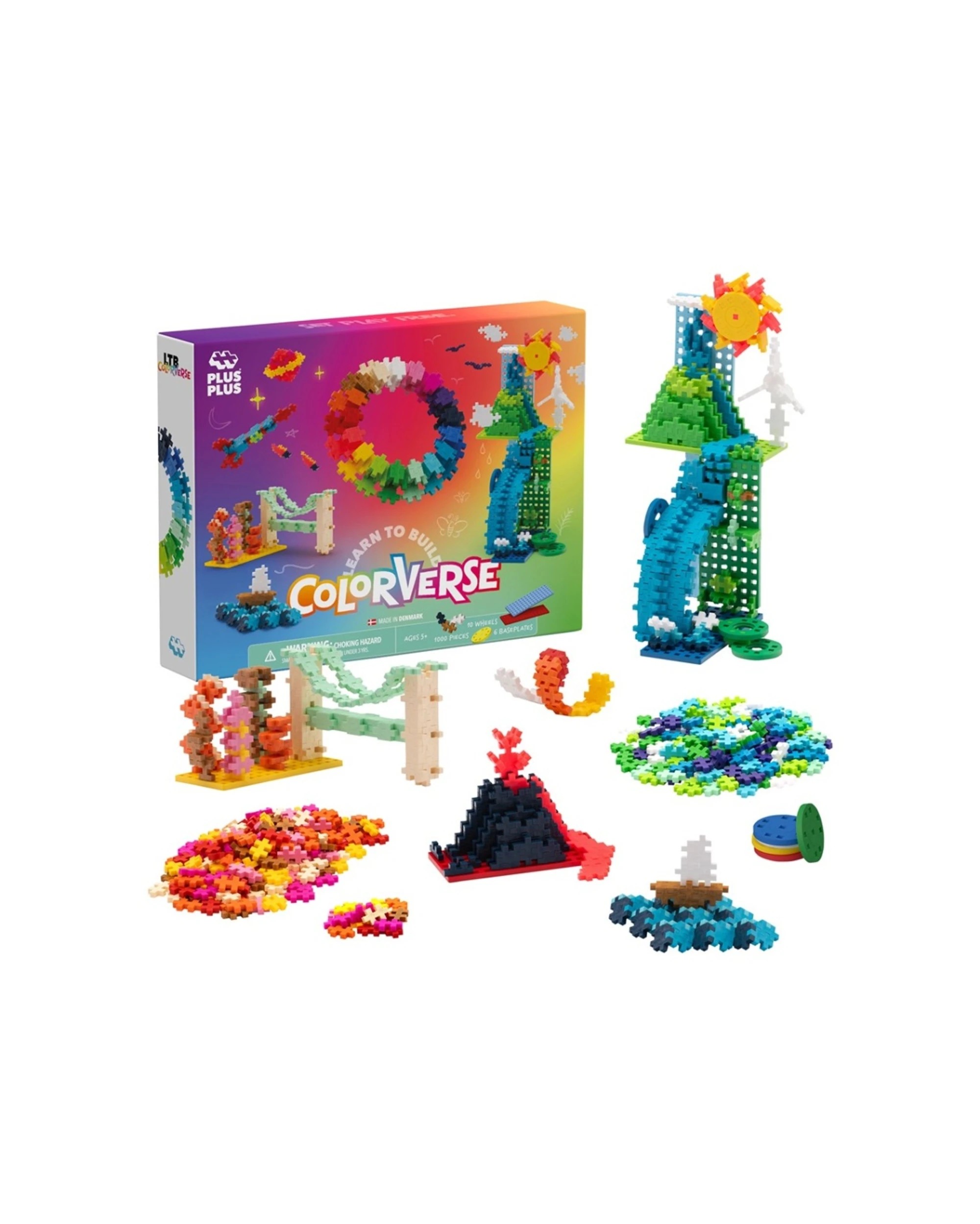 2 Plus-Plus 1000pc Learn to Build Colorverse Superset Kids 3D Puzzle Toy, 2 of 3