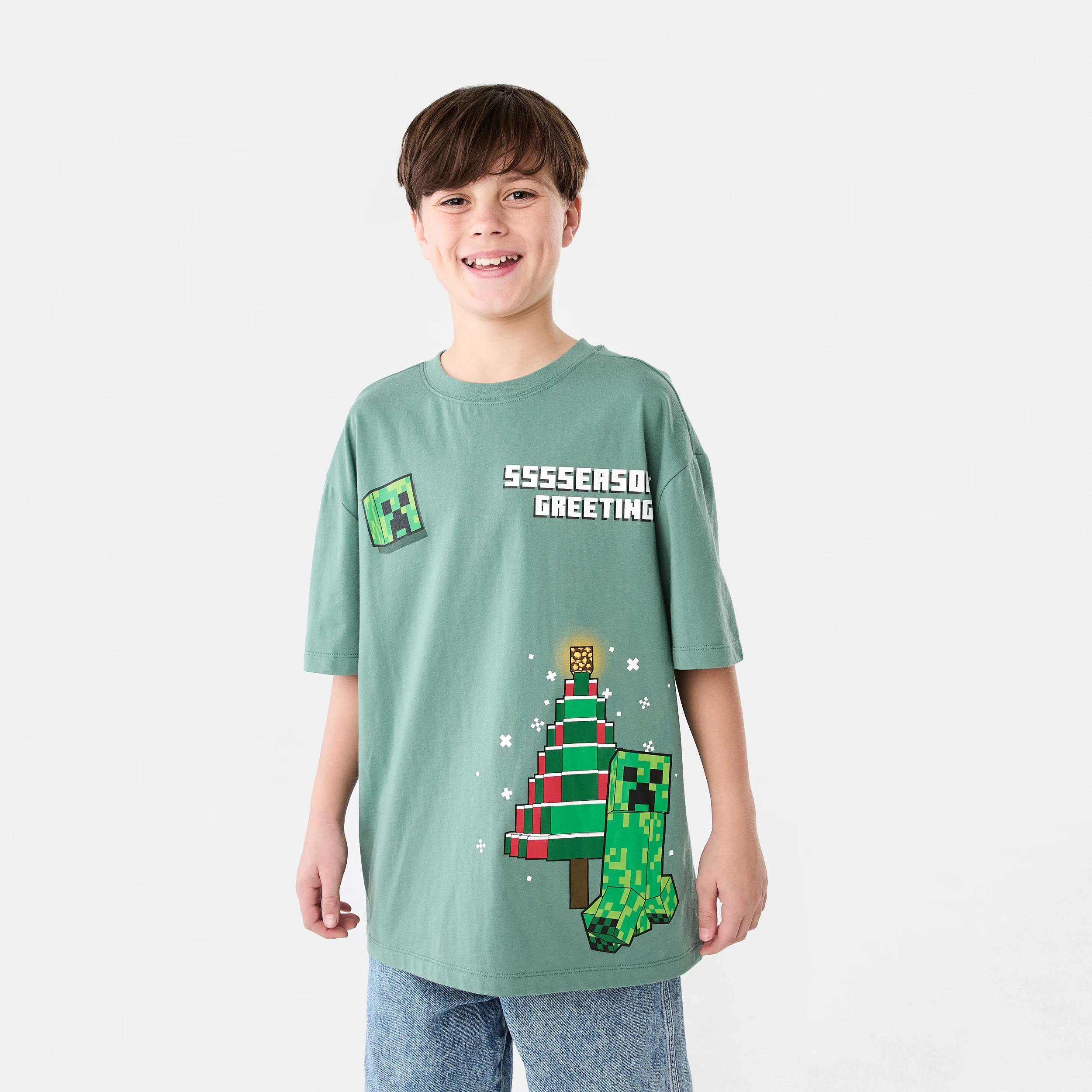 1 Minecraft License Christmas T-shirt MINECRAFT XMAS DESIGN, 1 of 8