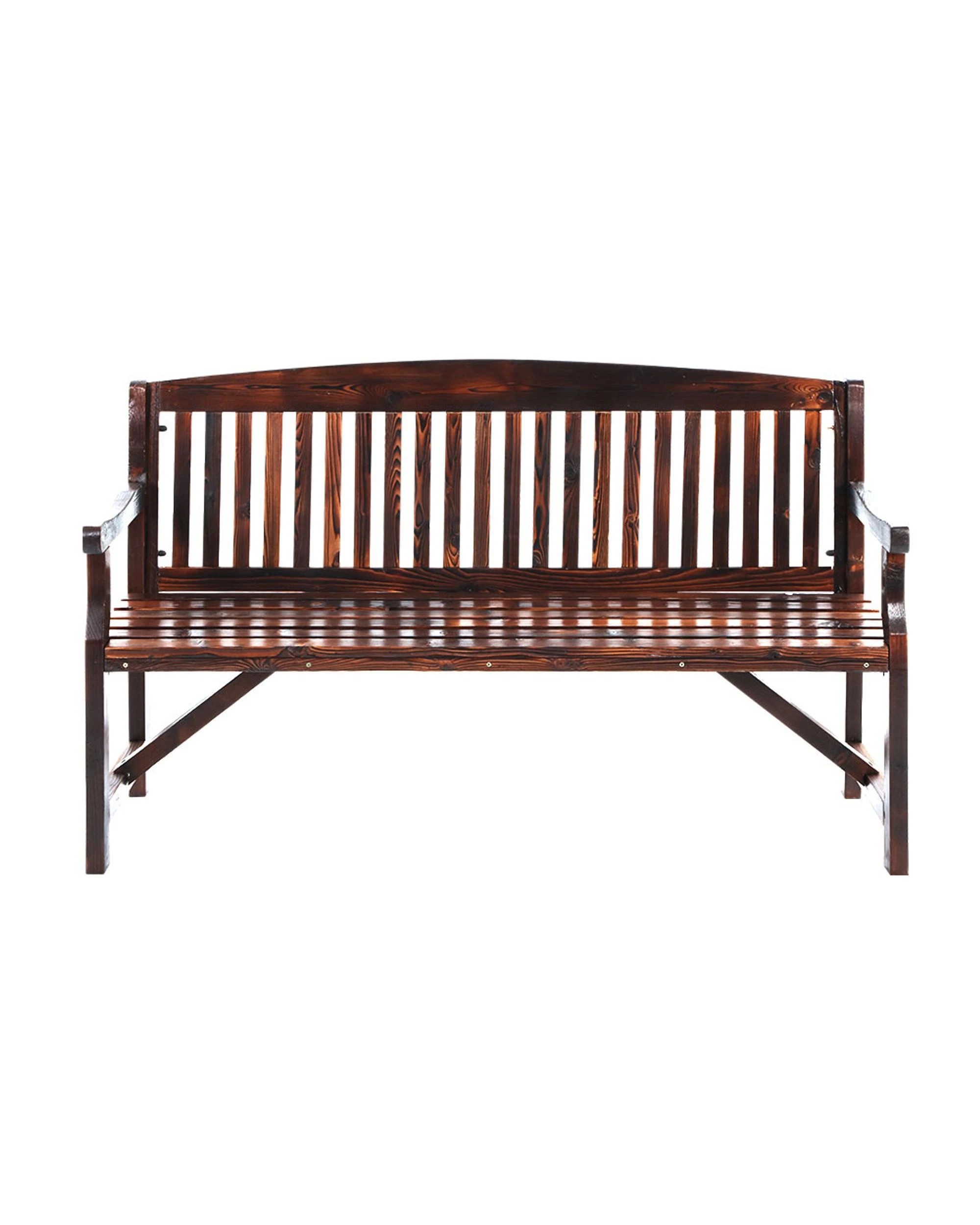 3 Gardeon 5FT Outdoor Garden Bench Wooden 3 Seat Chair Patio Furniture - Charcoal, 3 of 6