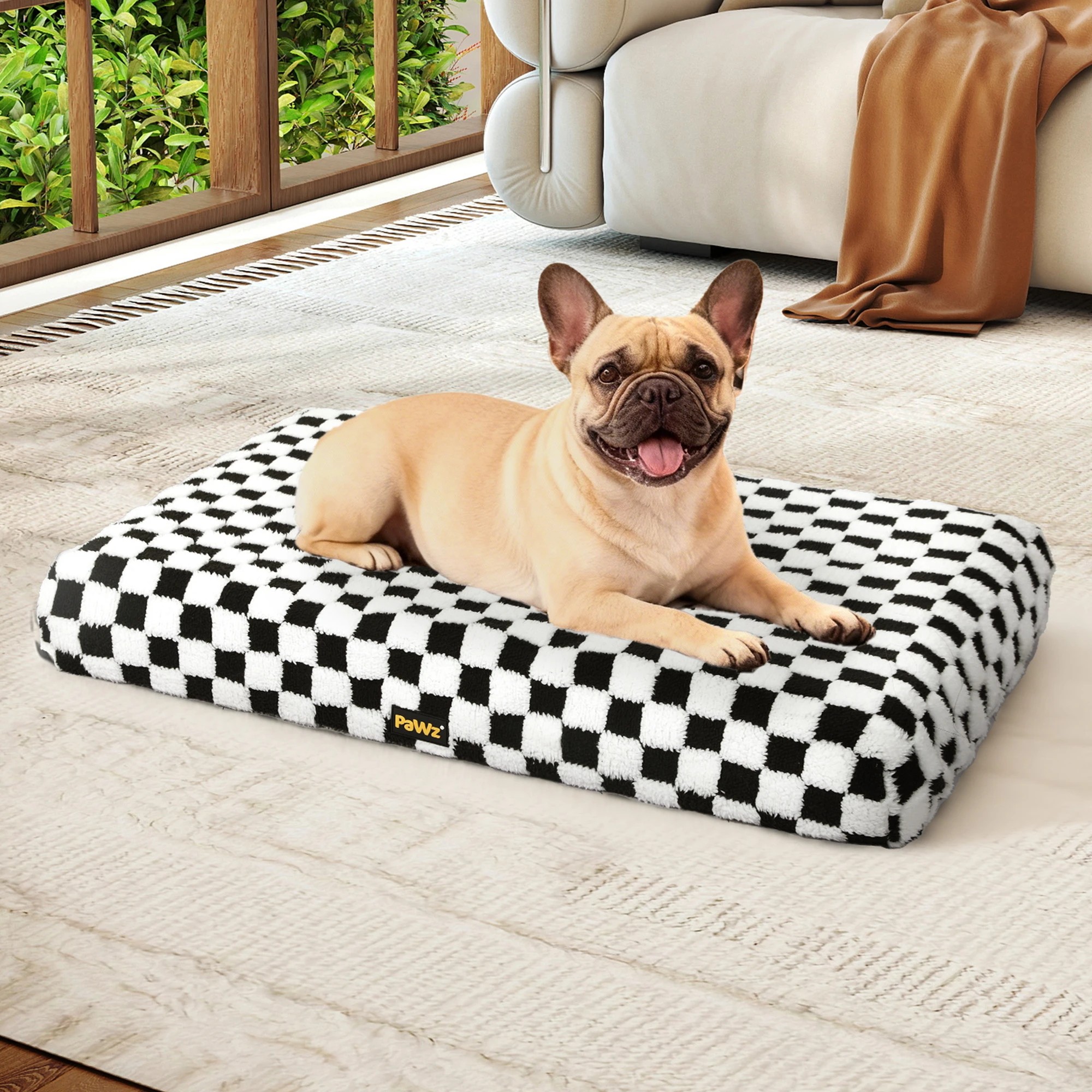 7 Pawz Orthopedic Pet Bed Square Checkerboard M, 7 of 9