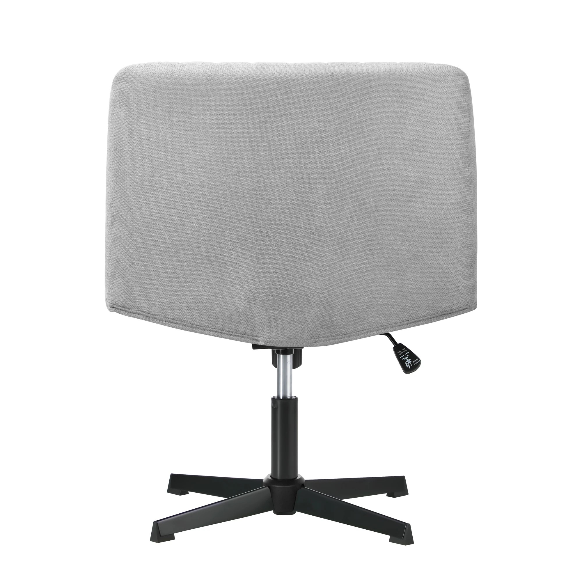6 Oikiture Mid Back Armless Office Desk Chair Height Adjustable Wide Seat - Grey, 6 of 6