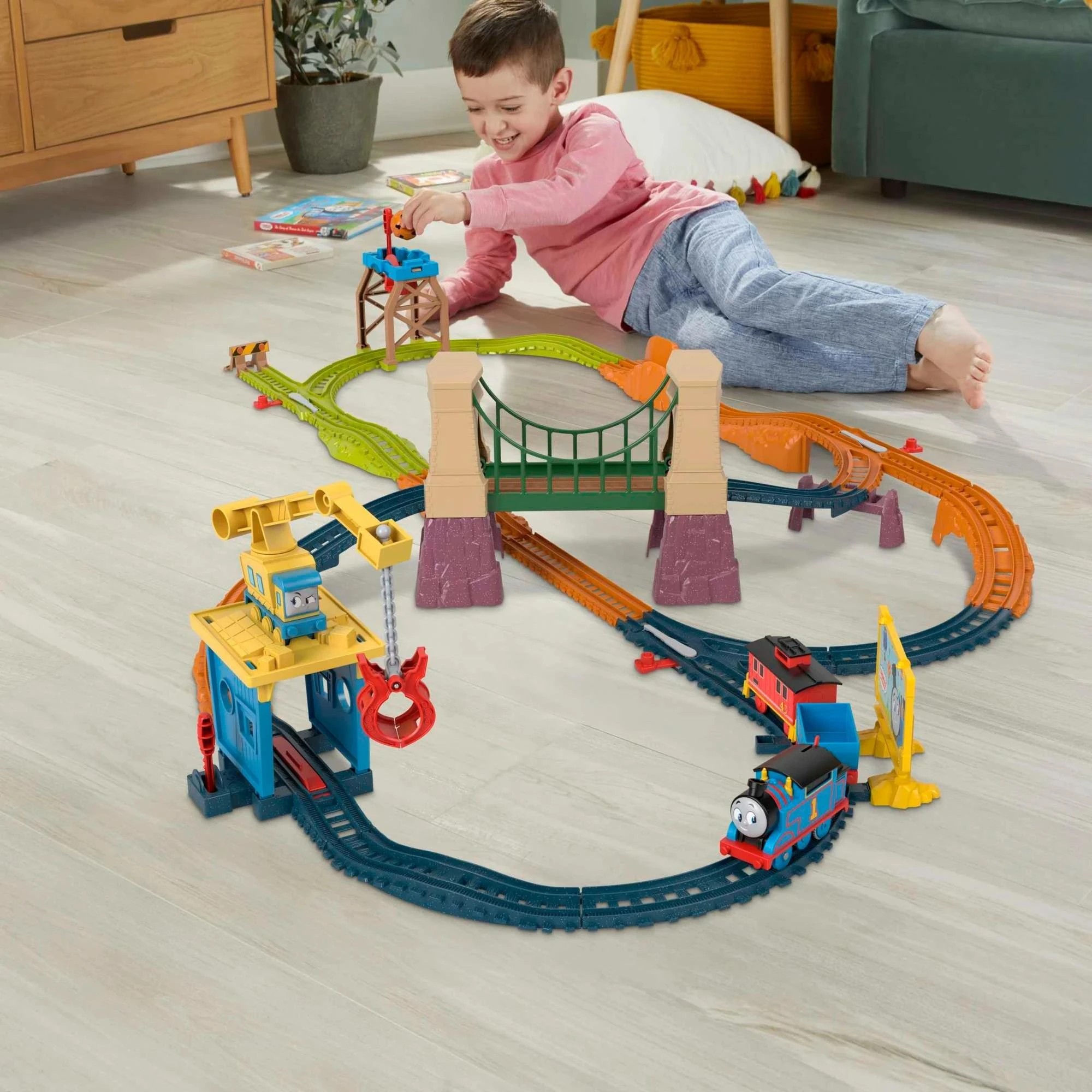 5 Thomas & Friends Adventures with Thomas & Brake Car Bruno Motorized Toy Train & Track Set - Multi, 5 of 5