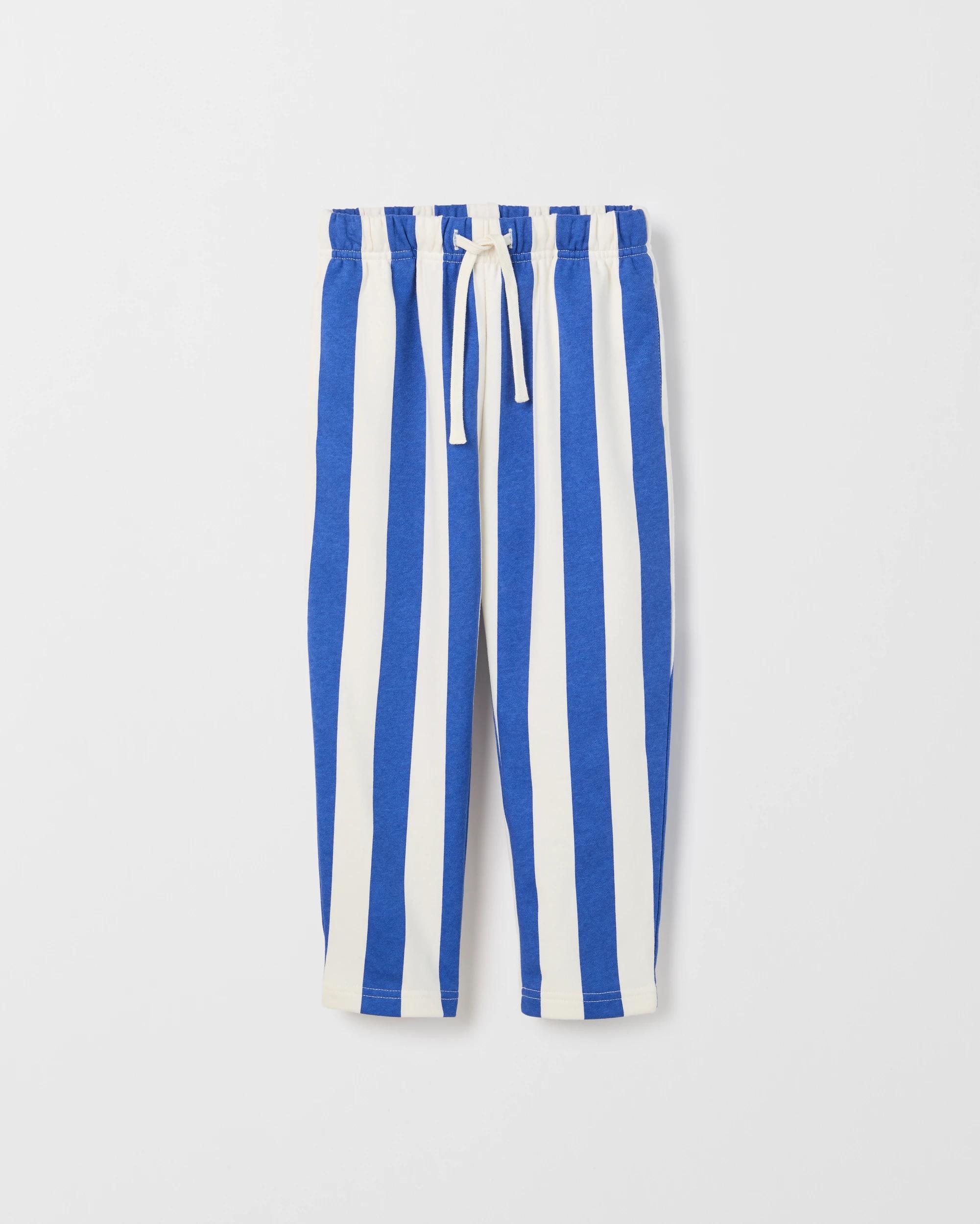 5 Target Kids  Australian Cotton Blend Vertical Stripe Trackpants BLUE, 5 of 6
