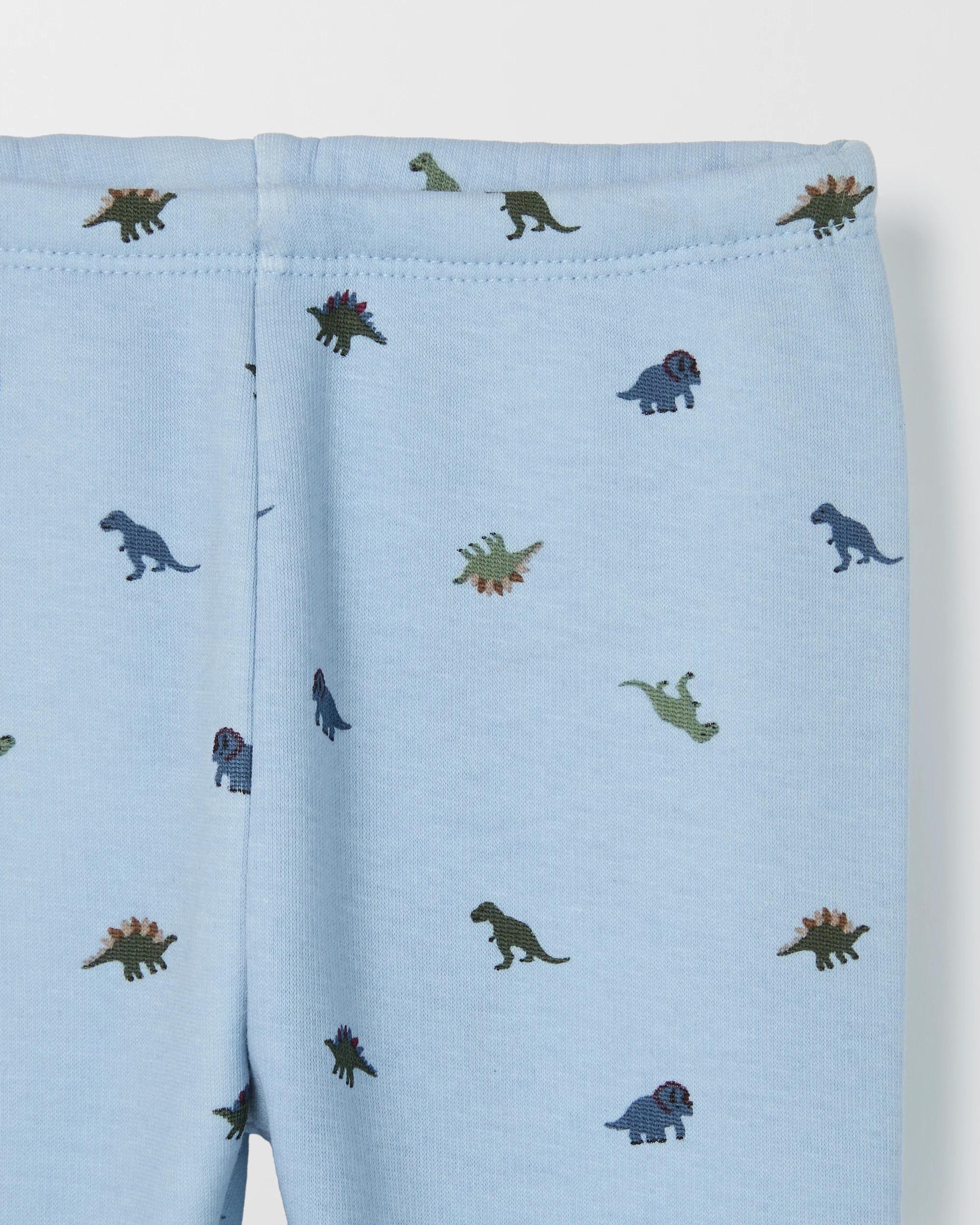 4 Target Baby Baby 2 Pack Fleece Lined Leggings DINO BLUE, 4 of 4