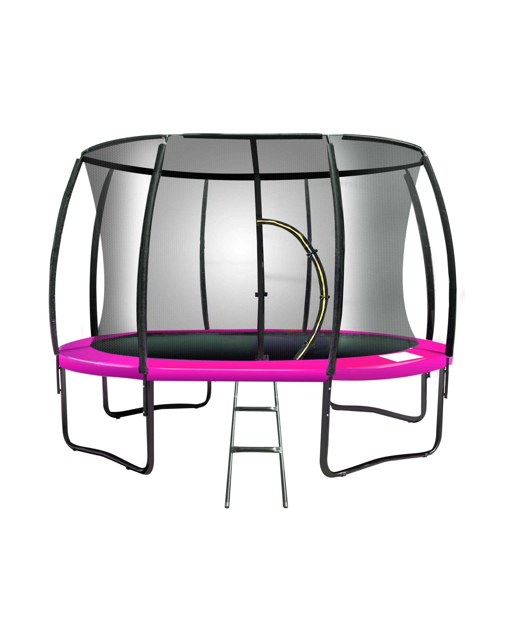 9 Kahuna 10ft Trampoline with LED Basketball Set and Roof - Pink, 9 of 10