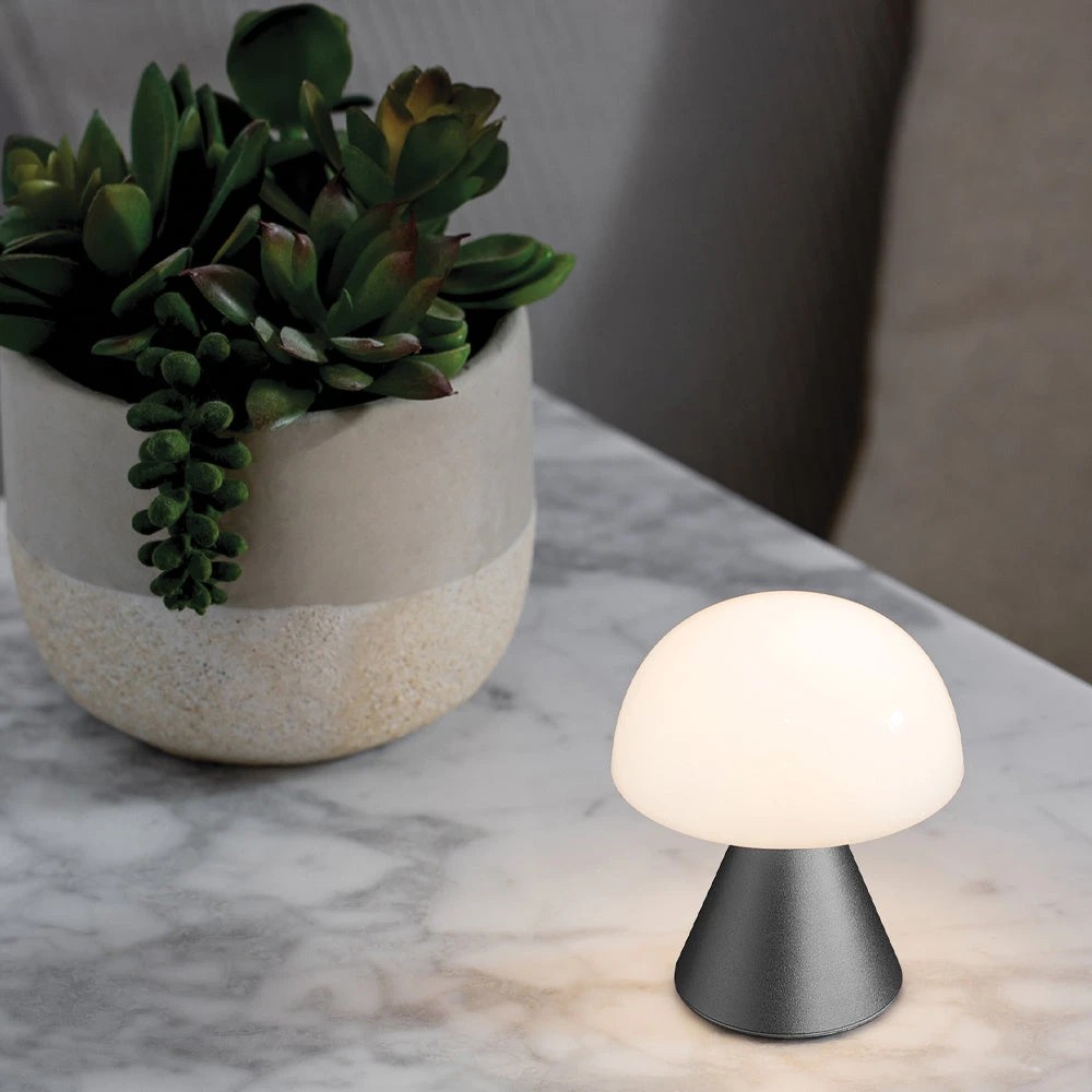 5 Lexon Mina Mini Led Lamp - Gunmetal - Metallic, 5 of 5