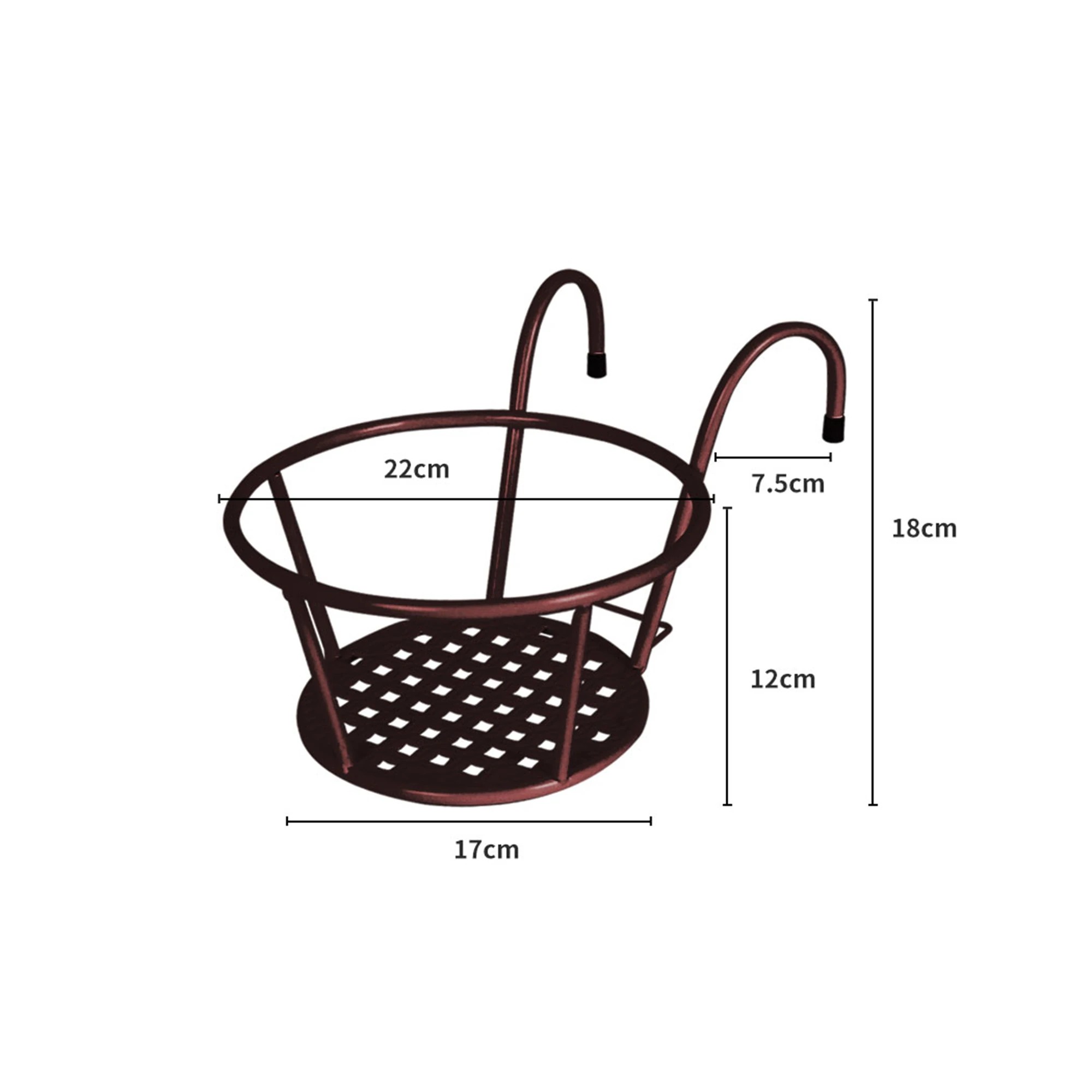 3 Levede 1x Flower Holder Plant Stand Hanging Pot Basket Plant Garden Wall Storage, 3 of 6