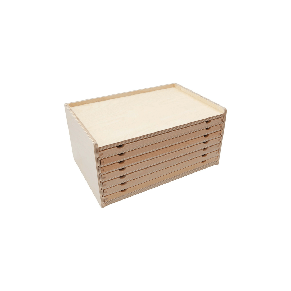 2 Gam Montessori Botany Geometry Cabinet Educational Toy 7-Drawer Age 3 Plus - Brown, 2 of 3