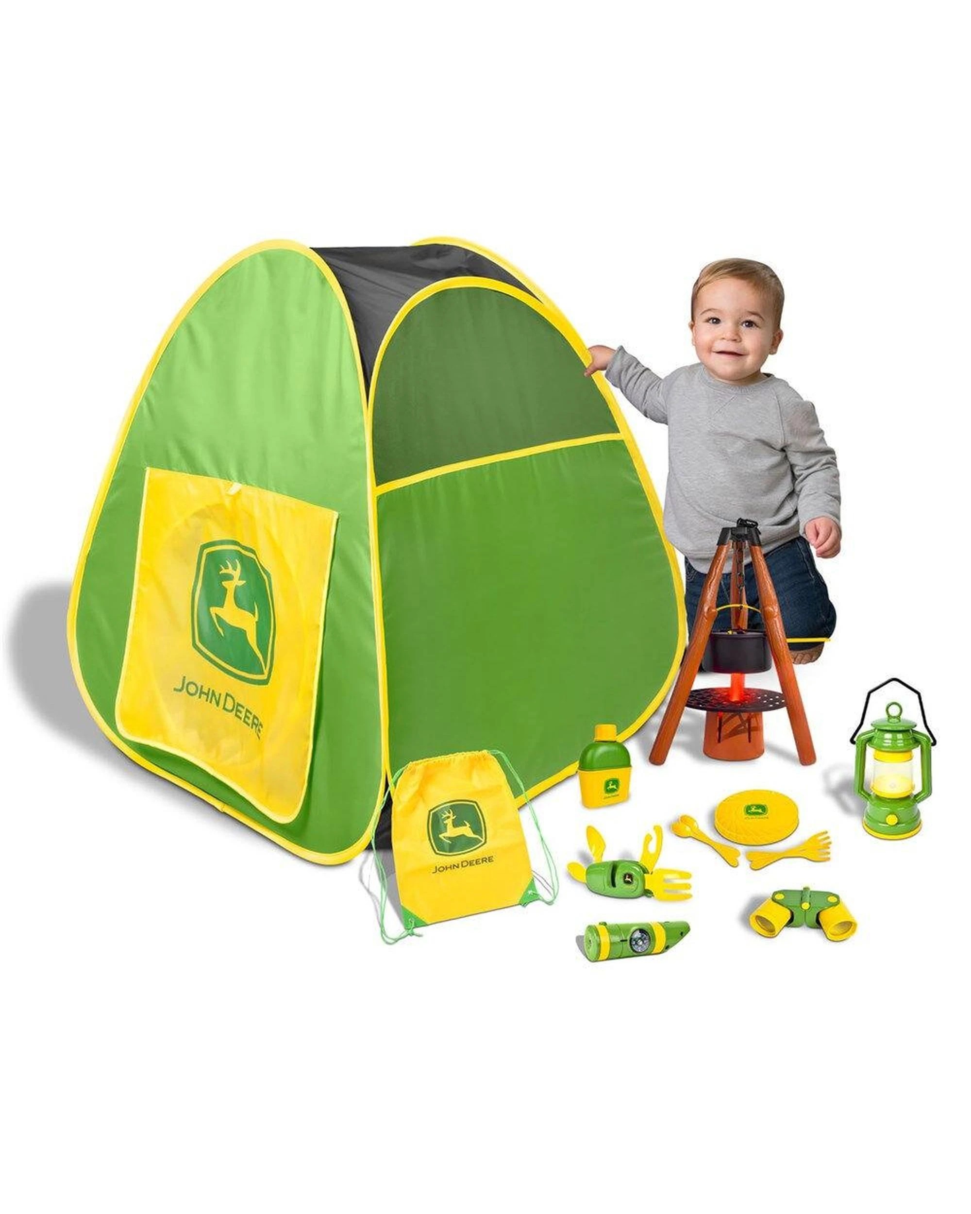 1 John Deere Pop Up Camping Tent With Accessories 5y, 1 of 5