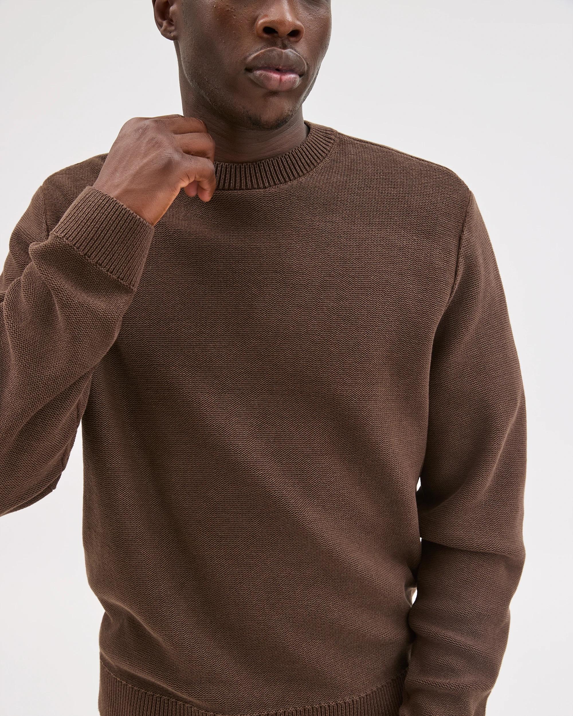 5 Commons Australian Cotton Oversized Knit Jumper WORN BROWN, 5 of 7