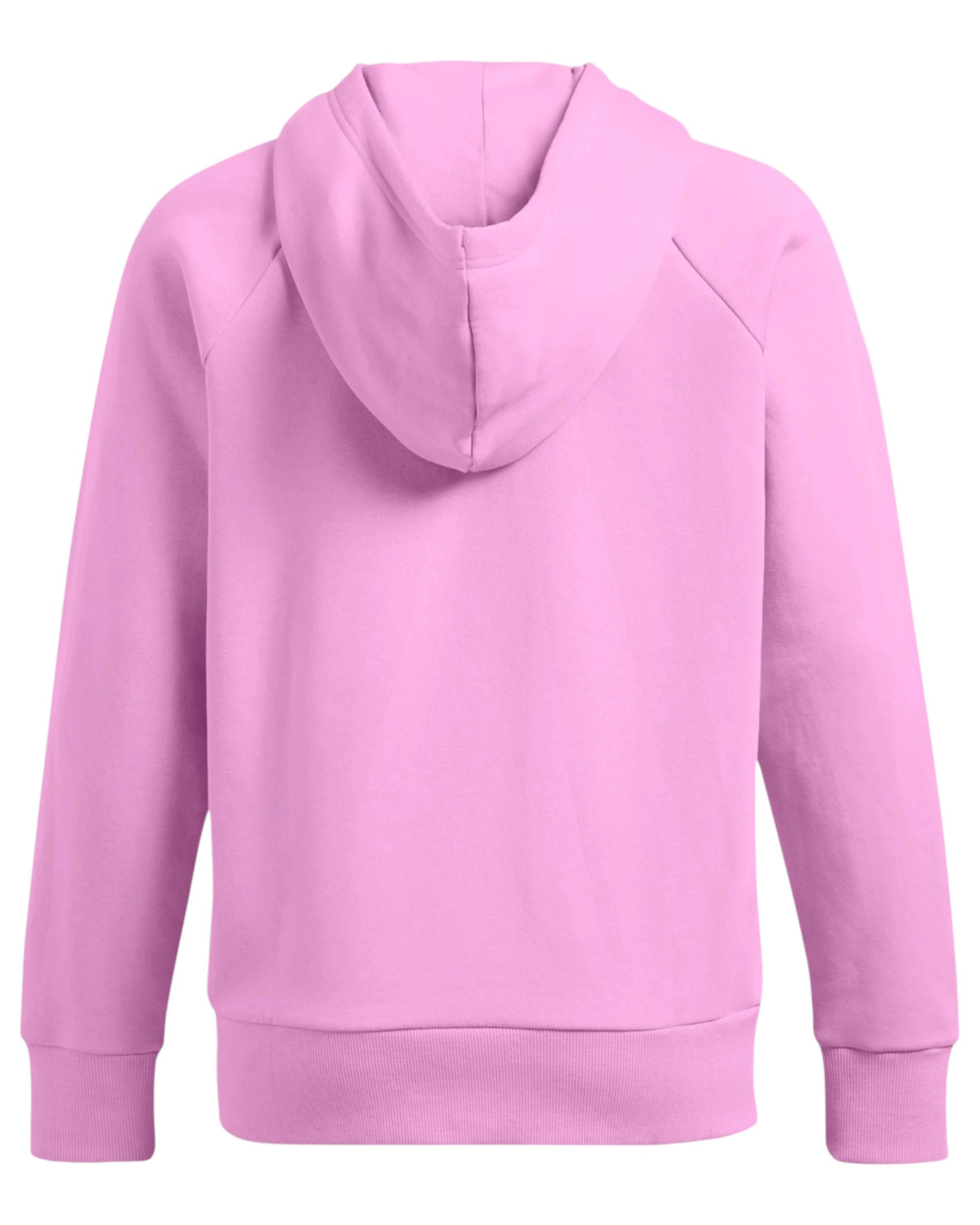 5 Under Armour Womens Rival Fleece Full Zip Pink Hooded Jacket PINK, 5 of 5