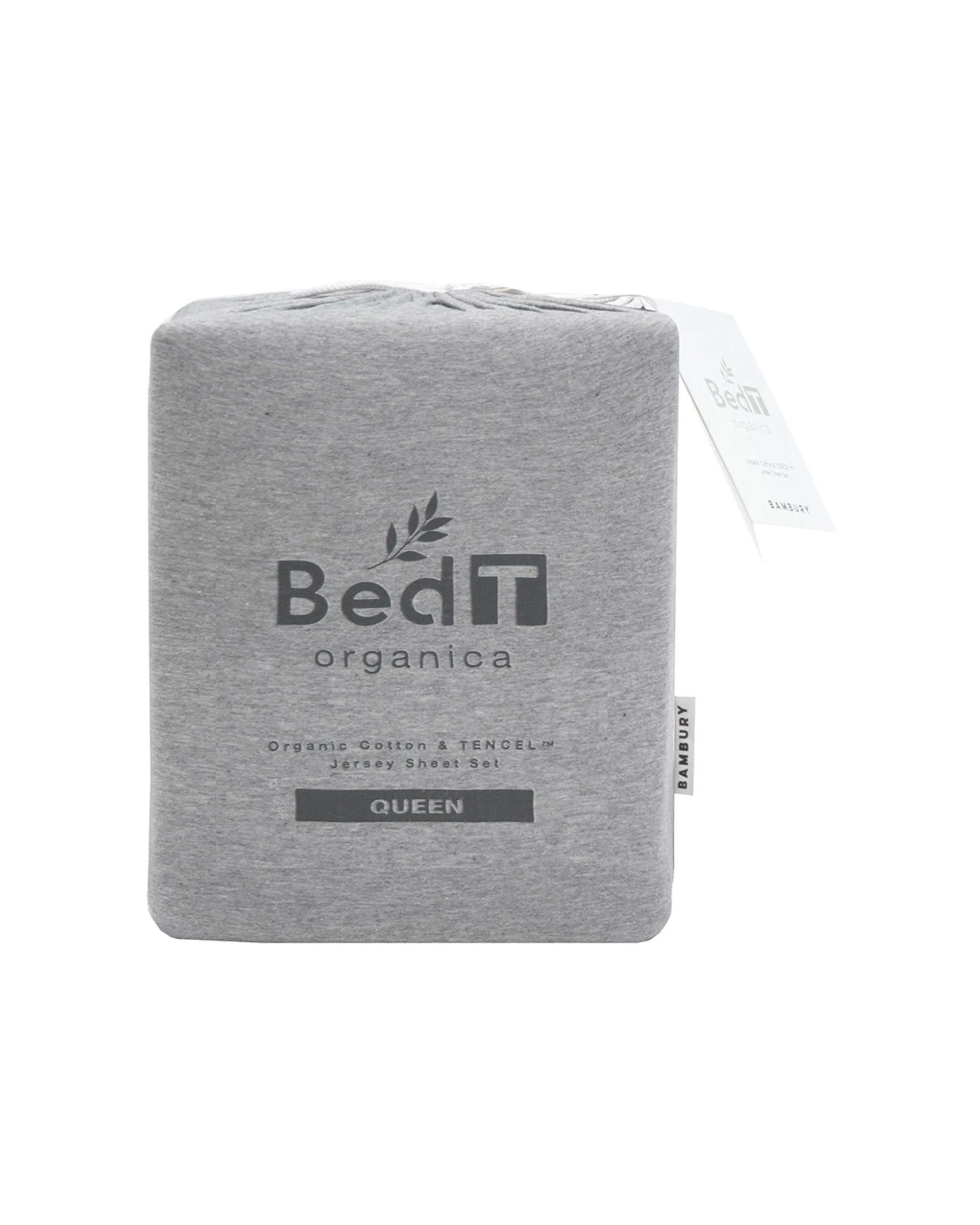 3 Bambury BedT Organica Sheet Set Certified Organic Cotton - Queen Bed - Grey, 3 of 3
