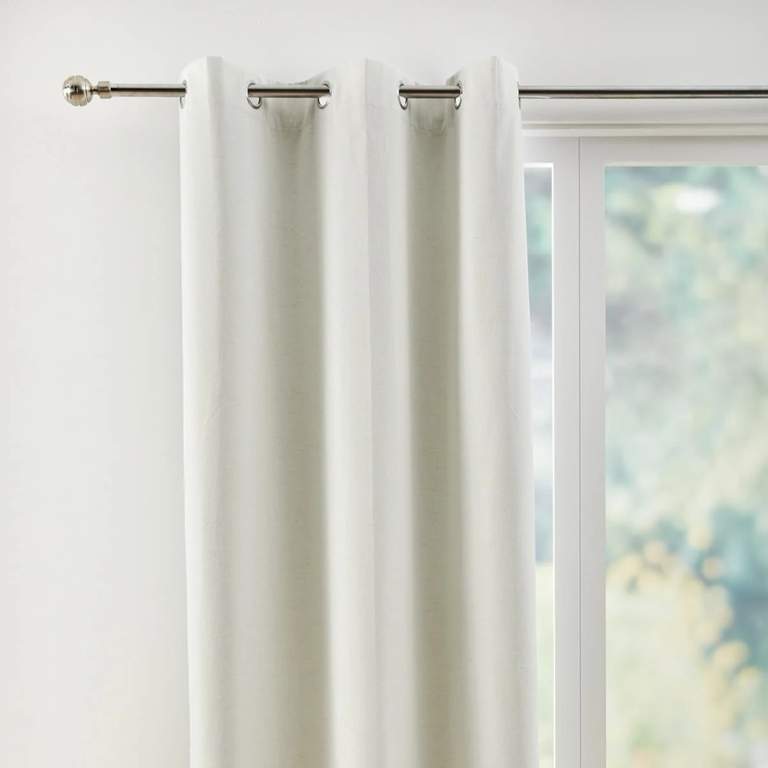 2 Valletta Block Out Curtain - Snow, 2 of 5