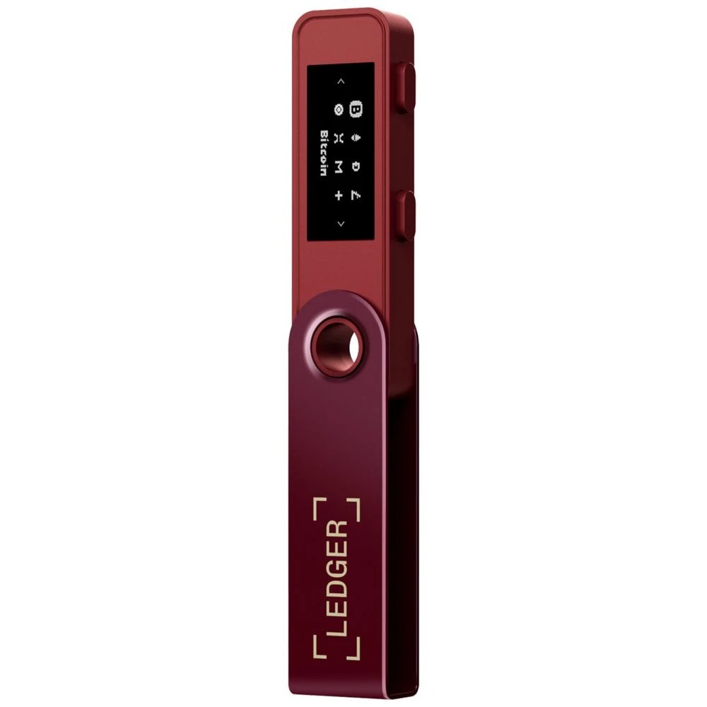 4 Ledger Nano S Plus Crypto Wallet Crimson Magenta, 4 of 5