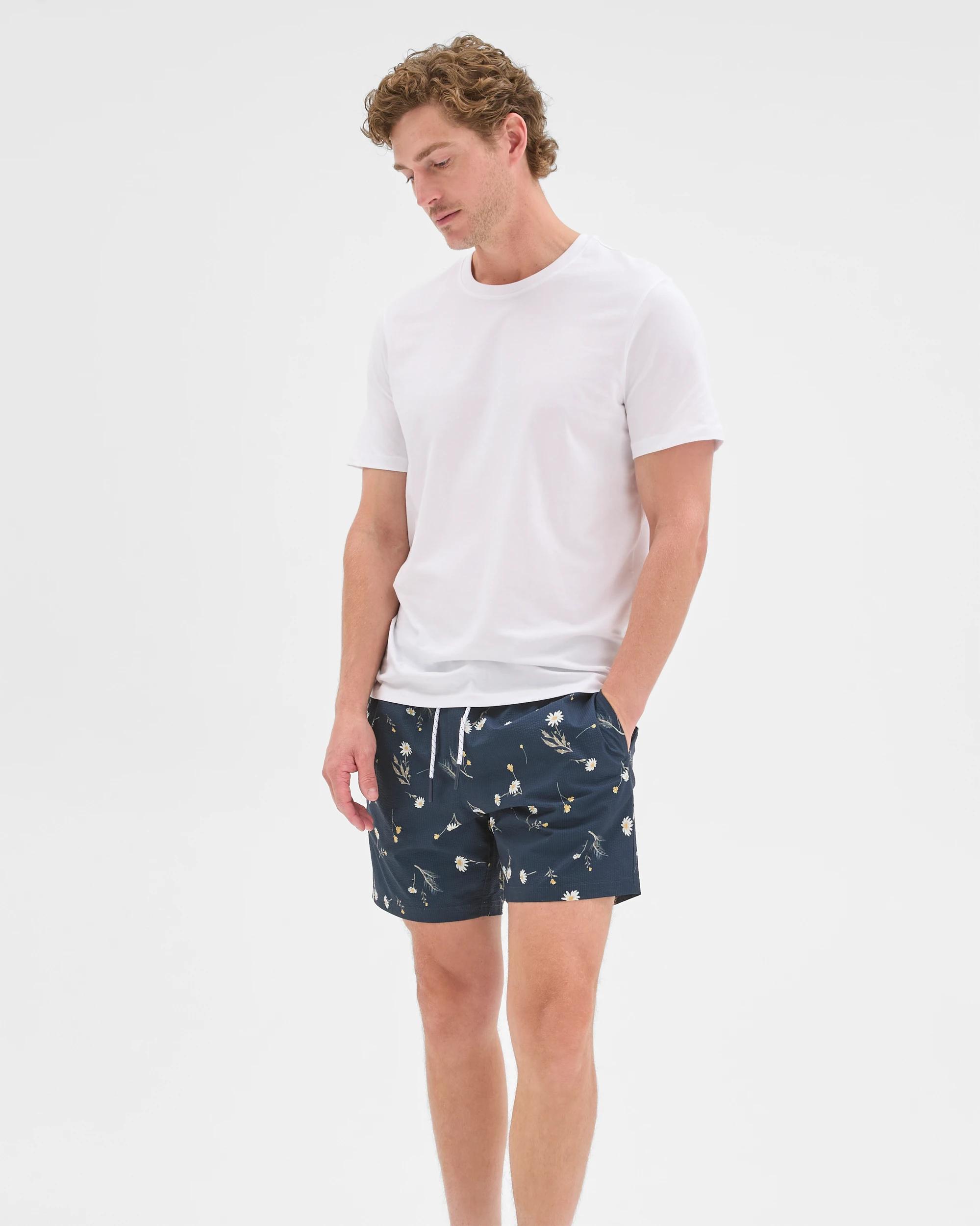 3 Target Man Volley Seersucker Swim Boardshorts FLORAL, 3 of 6