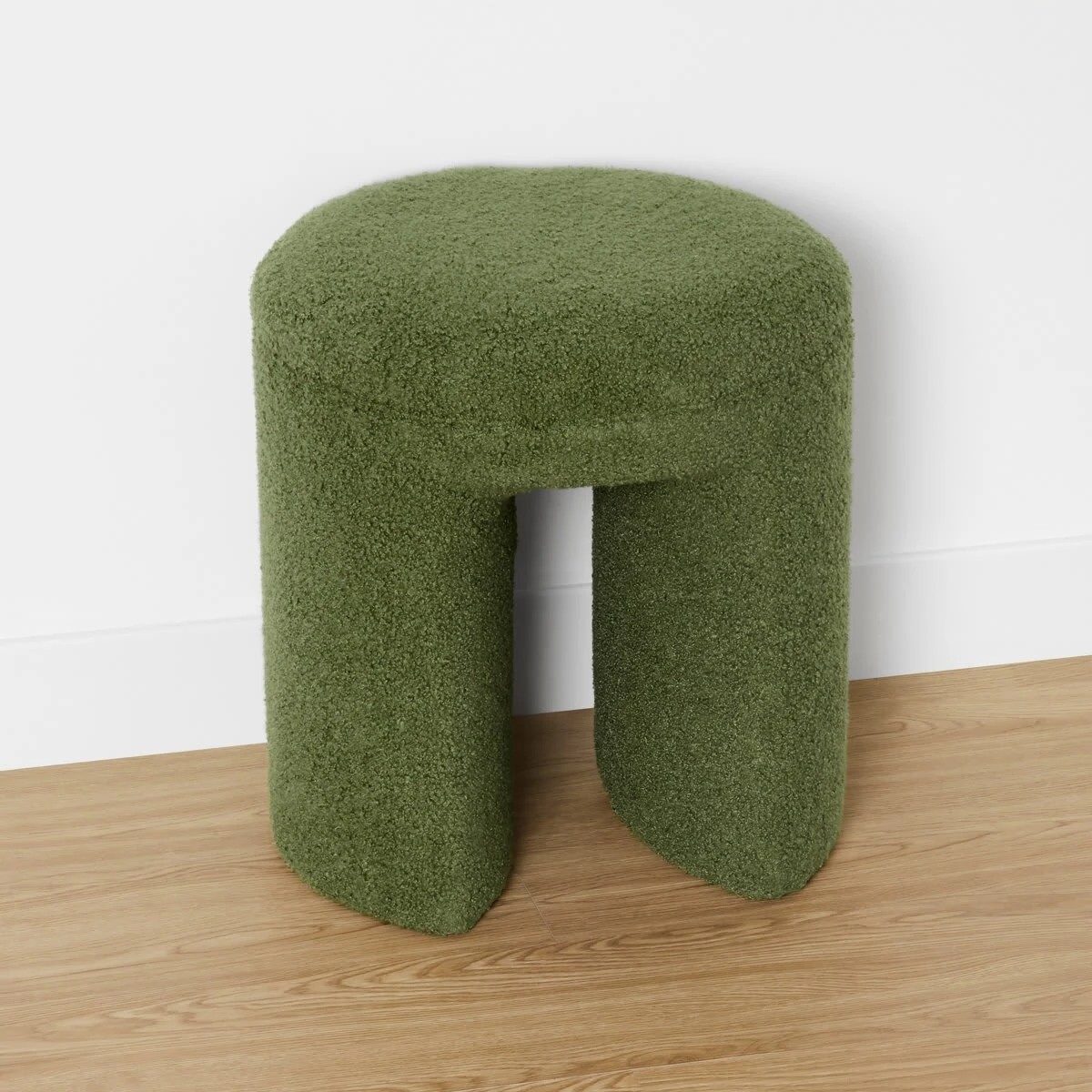 3 Boucle Ottoman - Green, 3 of 9