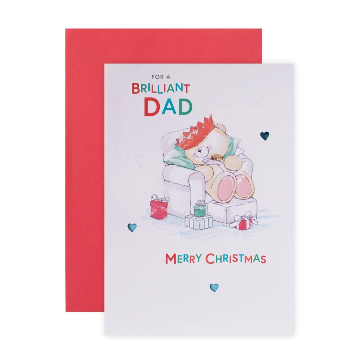 1 Hallmark Forever Friends Christmas Card - For A Brilliant Dad, 1 of 3