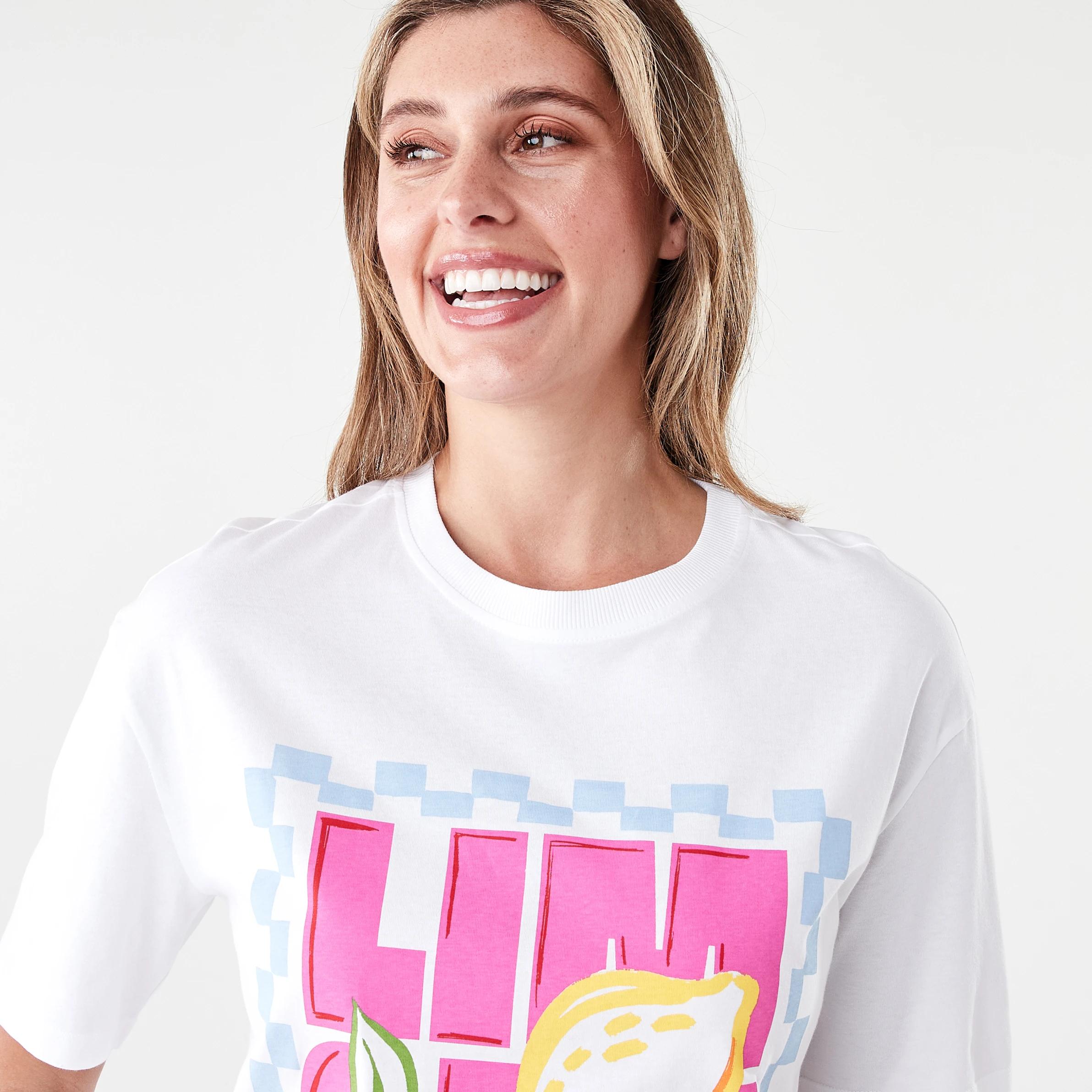4 Short Sleeve Oversized Boyfriend T-shirt Limonata, 4 of 5