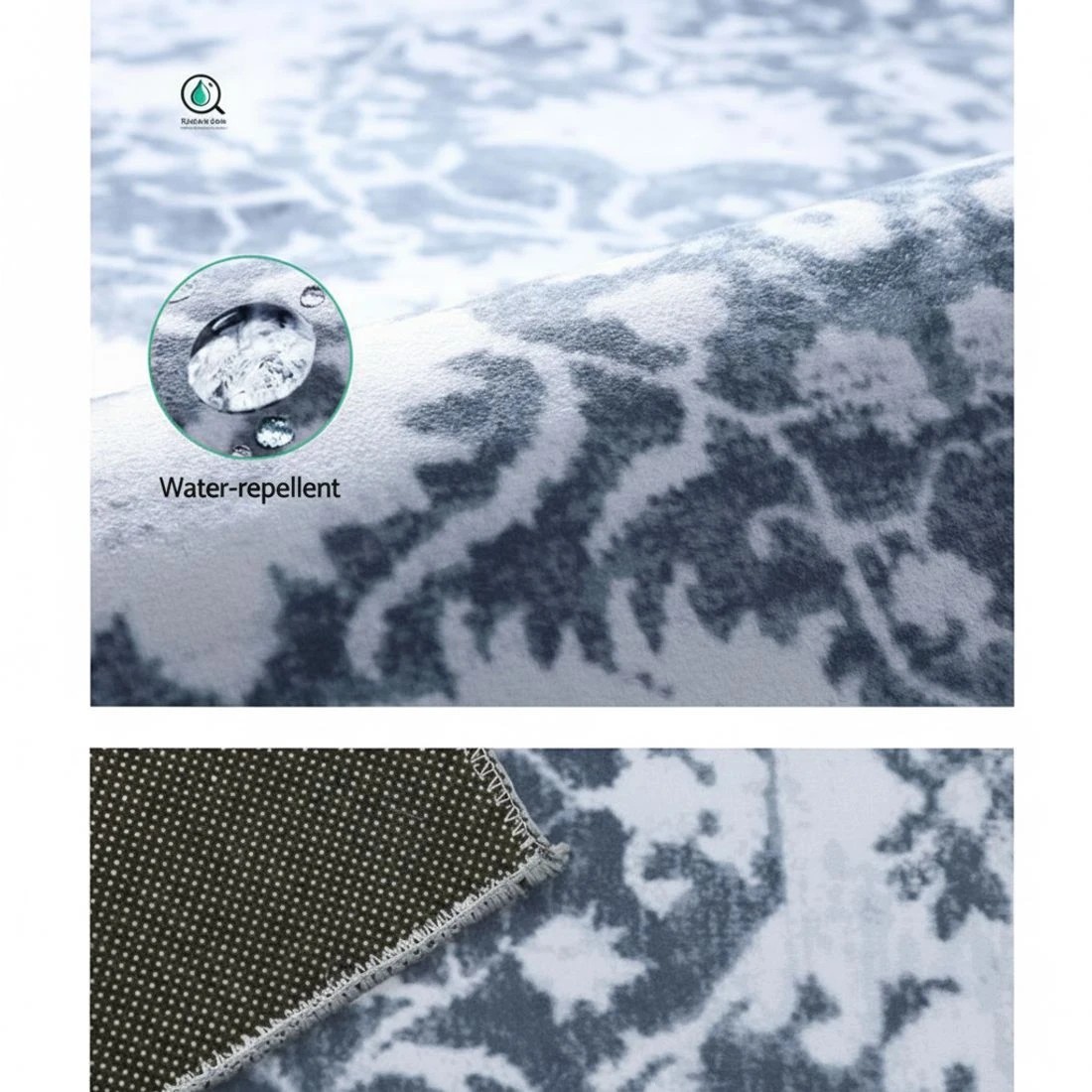 5 Artiss Floor Rug 200x290 Mat Carpet Short Pile - Blue, 5 of 6