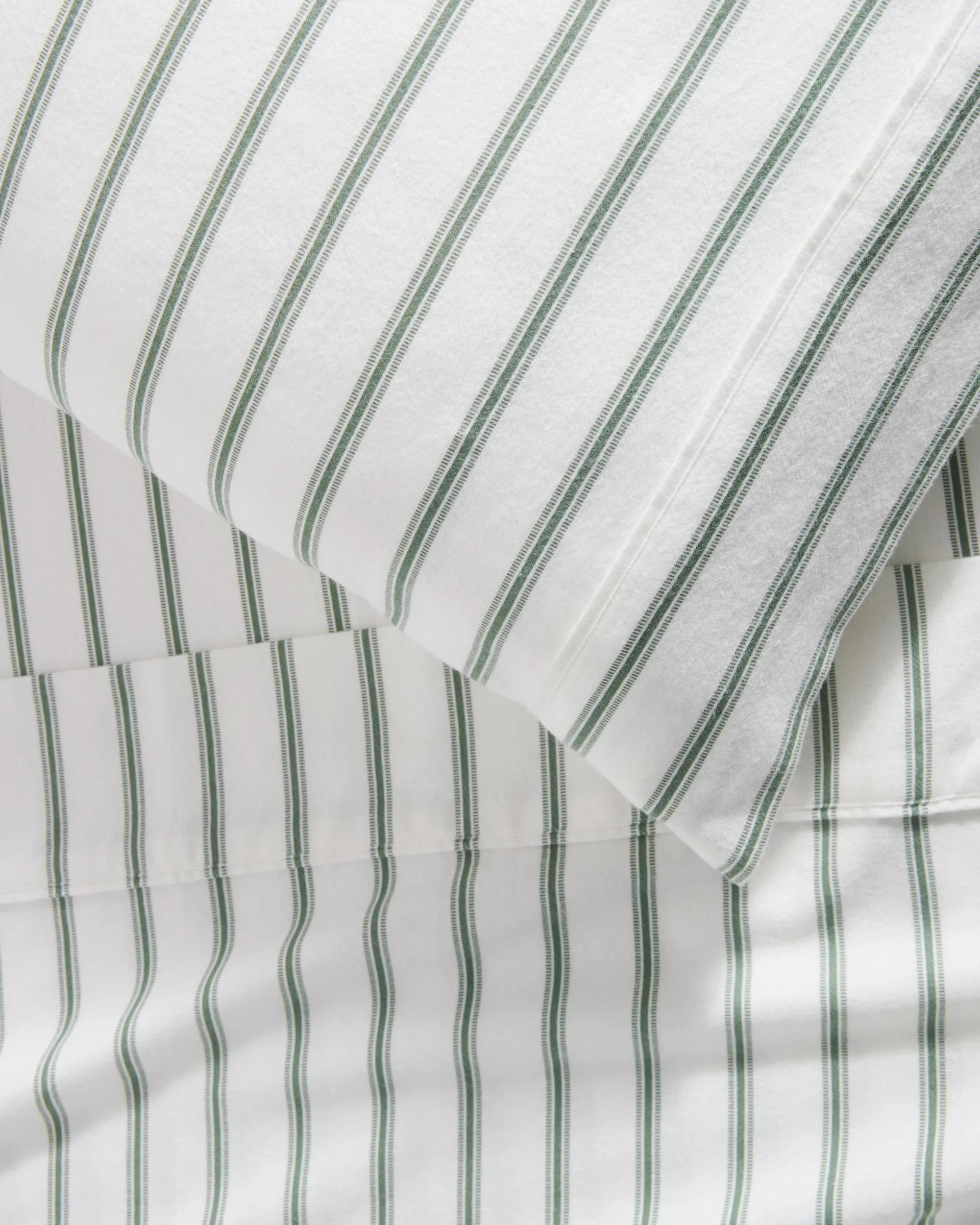 3 Target Taylor Stripe Flannelette Sheet Set - King Single Bed - Green, 3 of 4