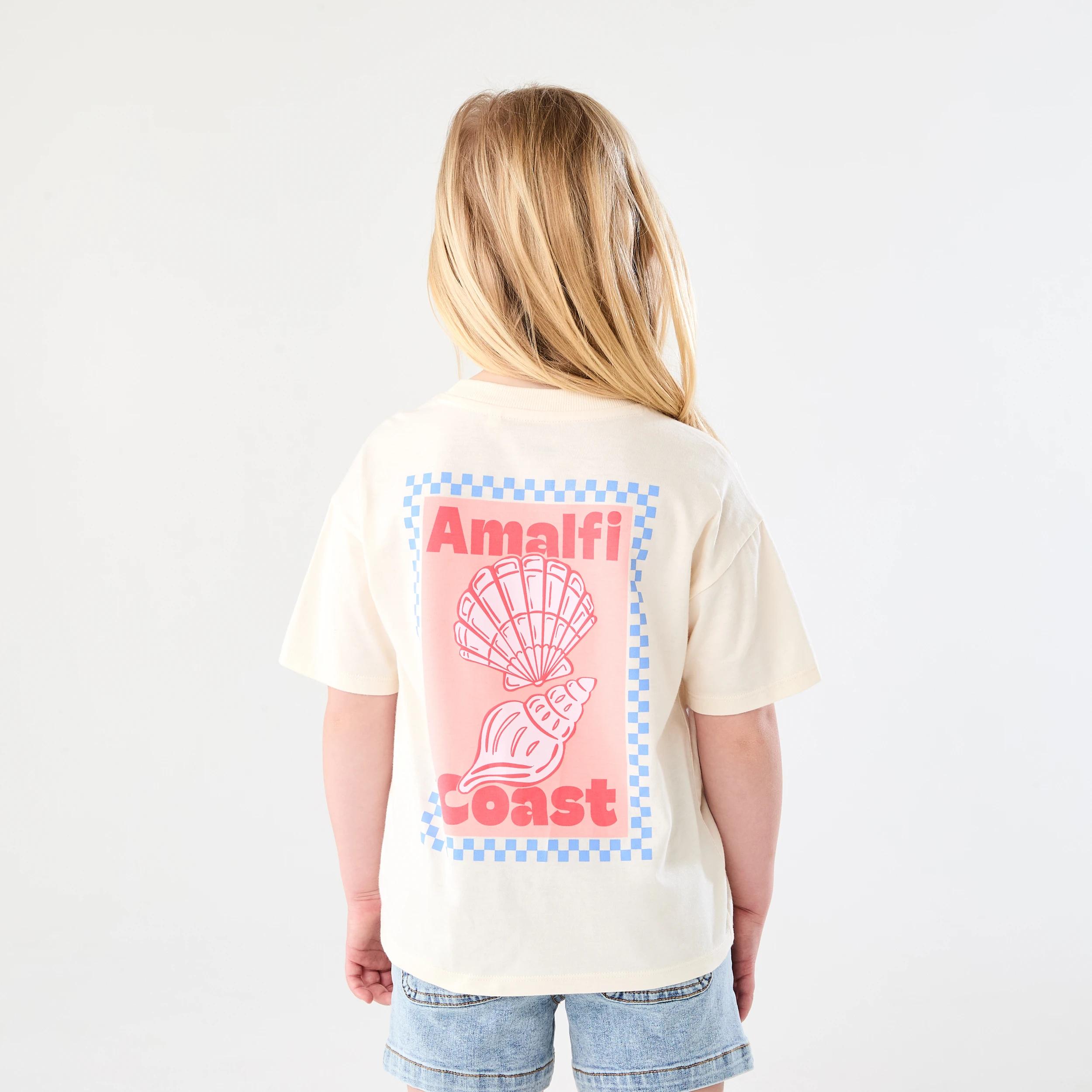 2 Short Sleeve Oversized Applique T-shirt Bge Amalfi, 2 of 7
