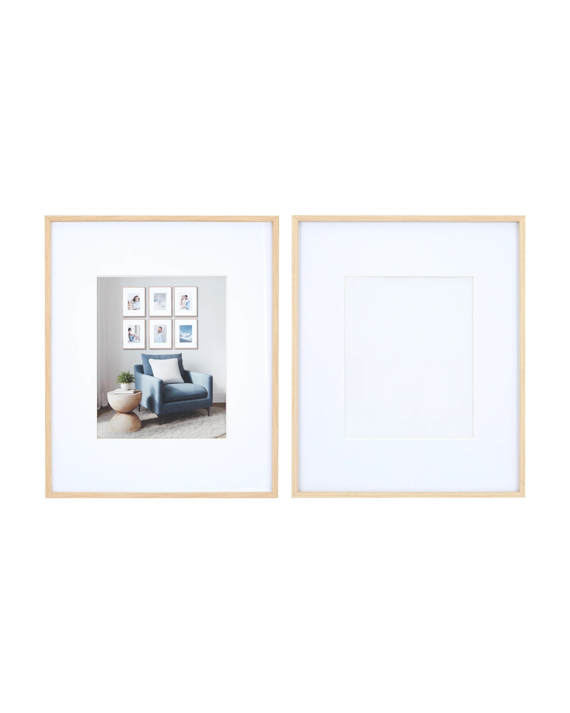 1 Set of 2 Gallery Frame - Oak, 1 of 6