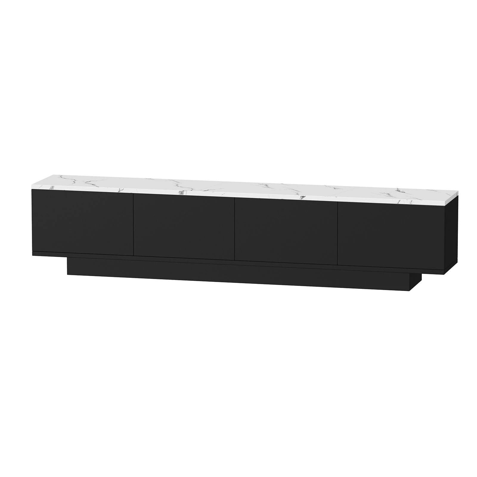 1 Ausway Modern TV Cabinet 180cm Marble Effect UV Gloss Stand Storage Drawers Cupboards Entertainment Unit, 1 of 6