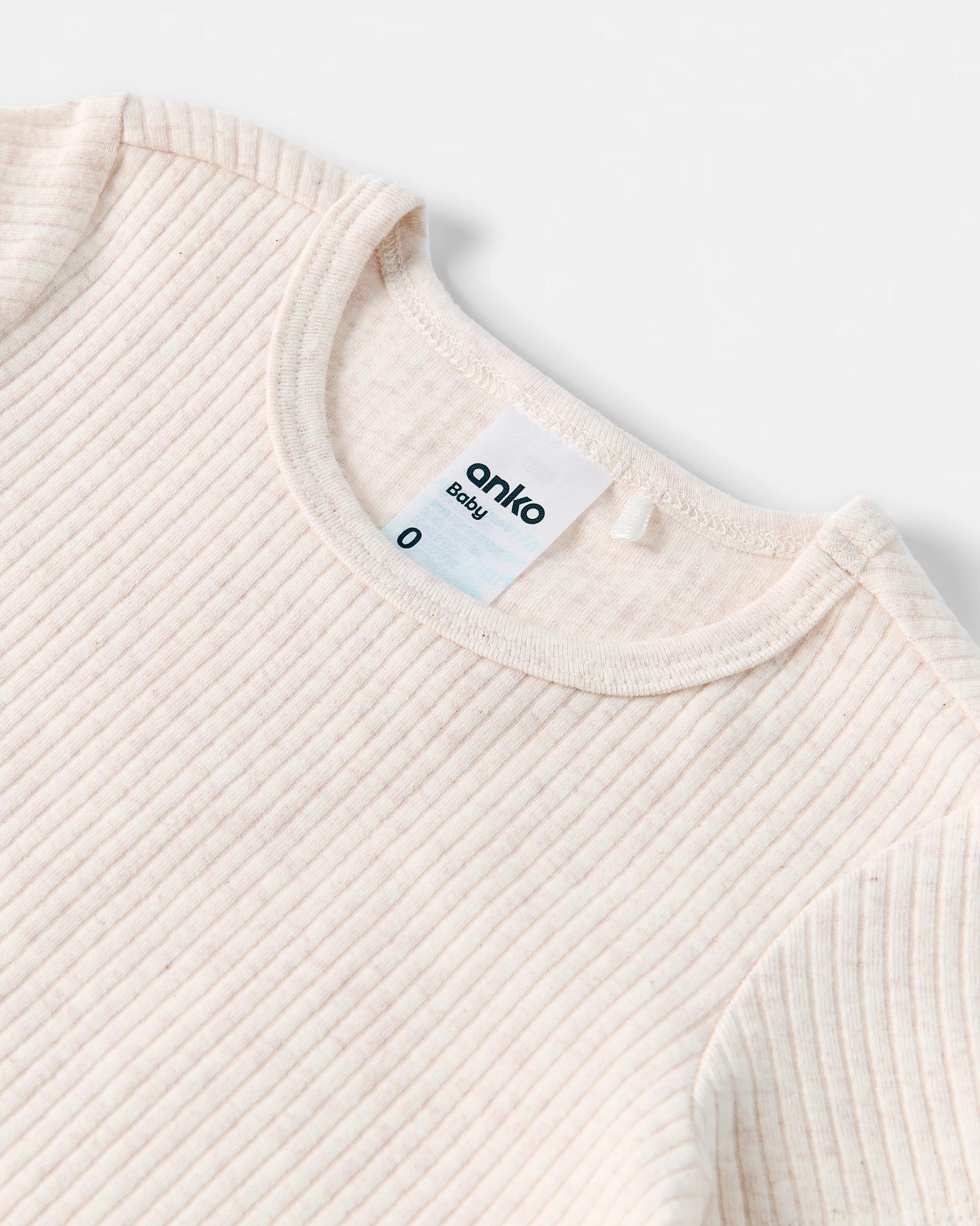 7 3 Pack Cotton Short Sleeve Rib Bodysuits Pnk Mpack, 7 of 8