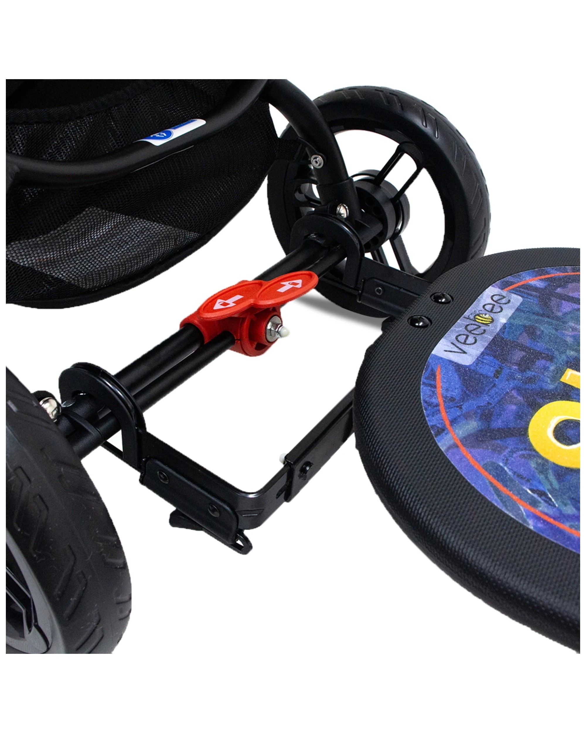 2 Vee Bee Sk8 Board Universal Stroller Ride-on Stand Toddler Accessory 15 Months Plus
 - Black, 2 of 7