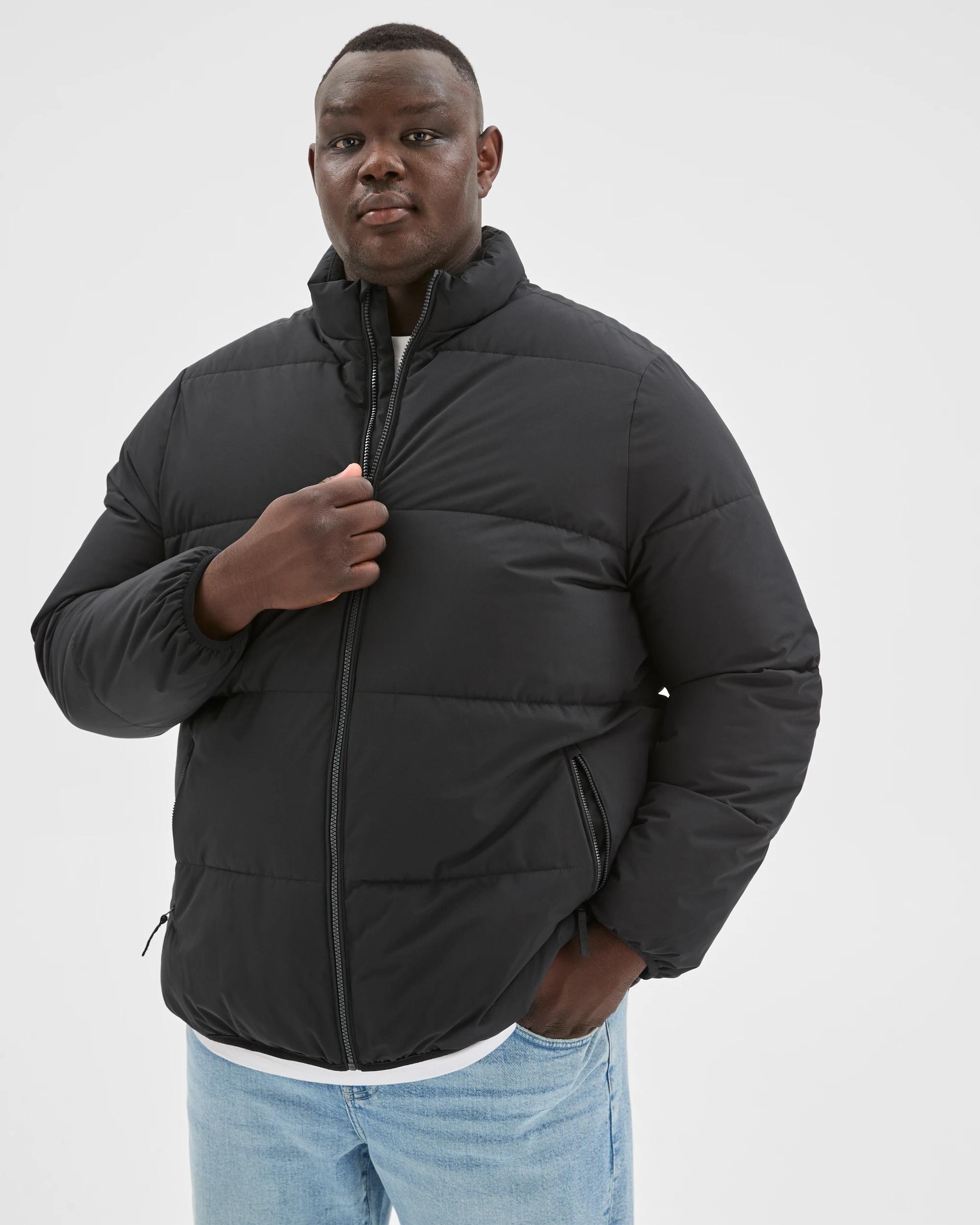 5 Target Man Plus Plus Size Core Puffer Jacket BLACK, 5 of 10