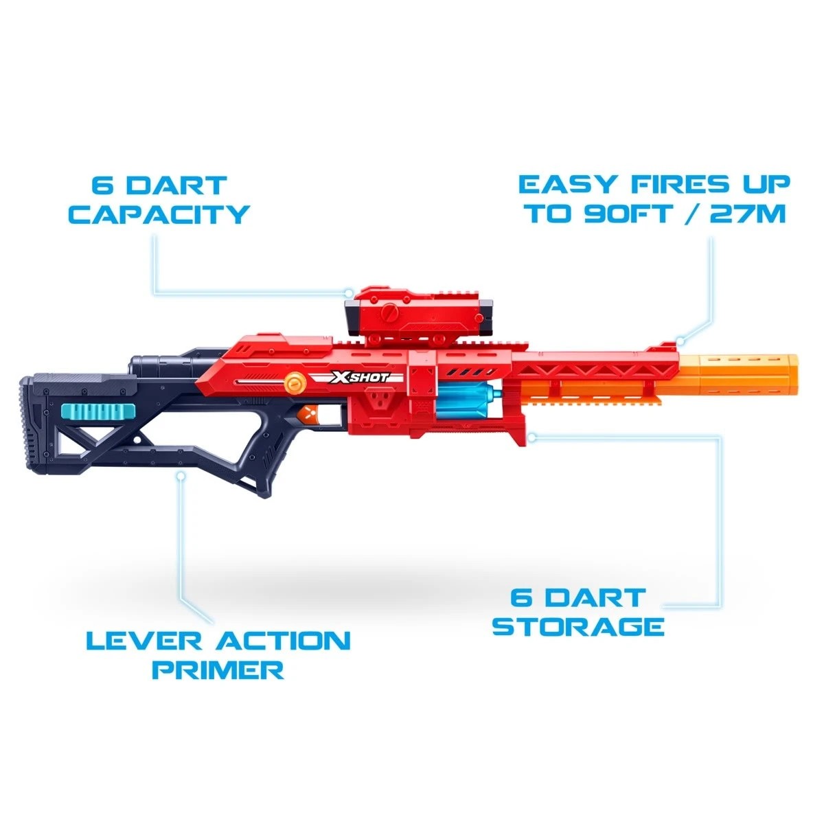 4 Zuru X-Shot Excel Ranger X8 Dart Blaster, 4 of 7