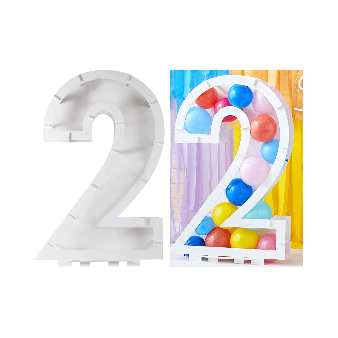 1 Ginger Ray Ginger Ray Number 2 Balloon Mosaic Frame 85cm, 1 of 4