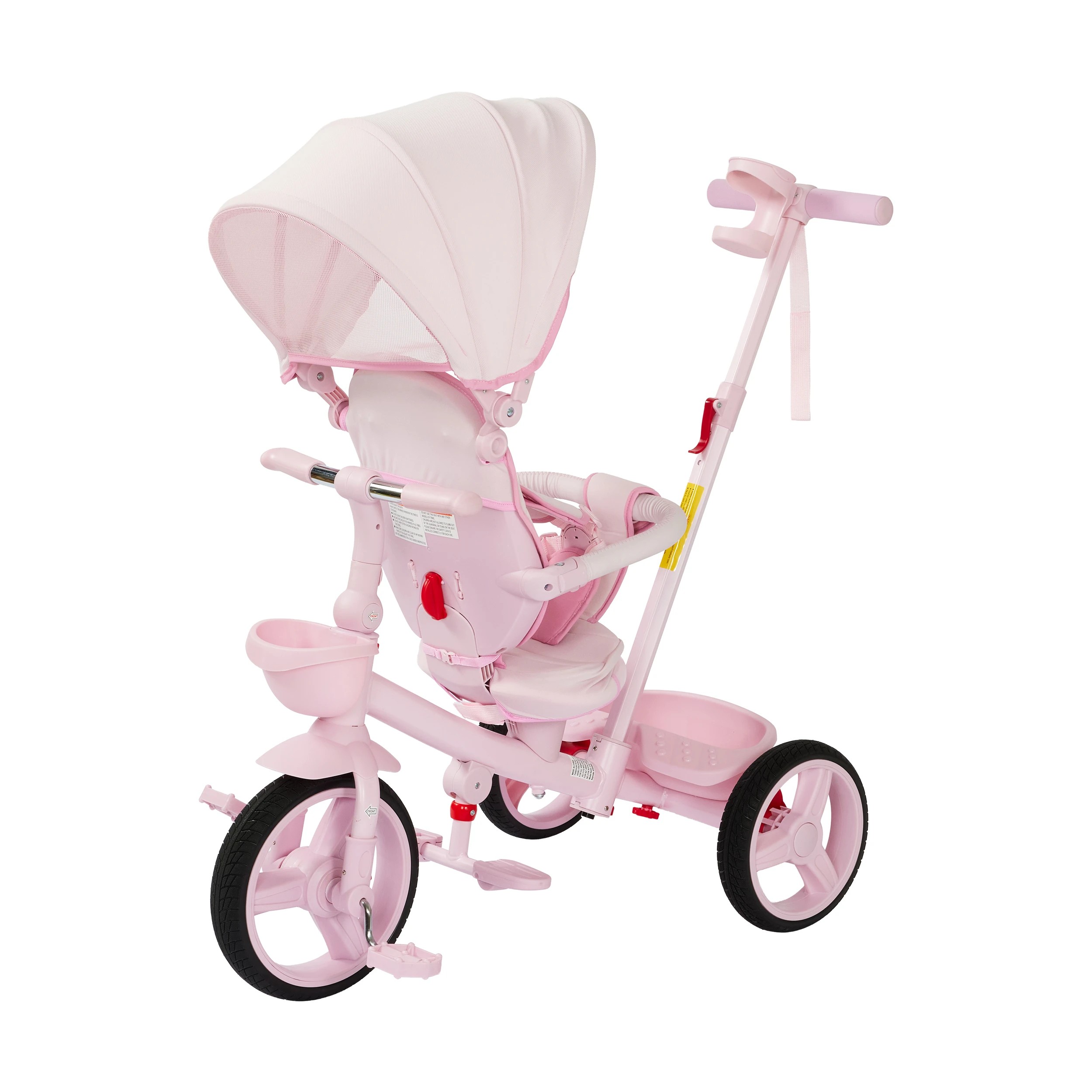 2 4 in 1 Canopy Trike - Pink, 2 of 10