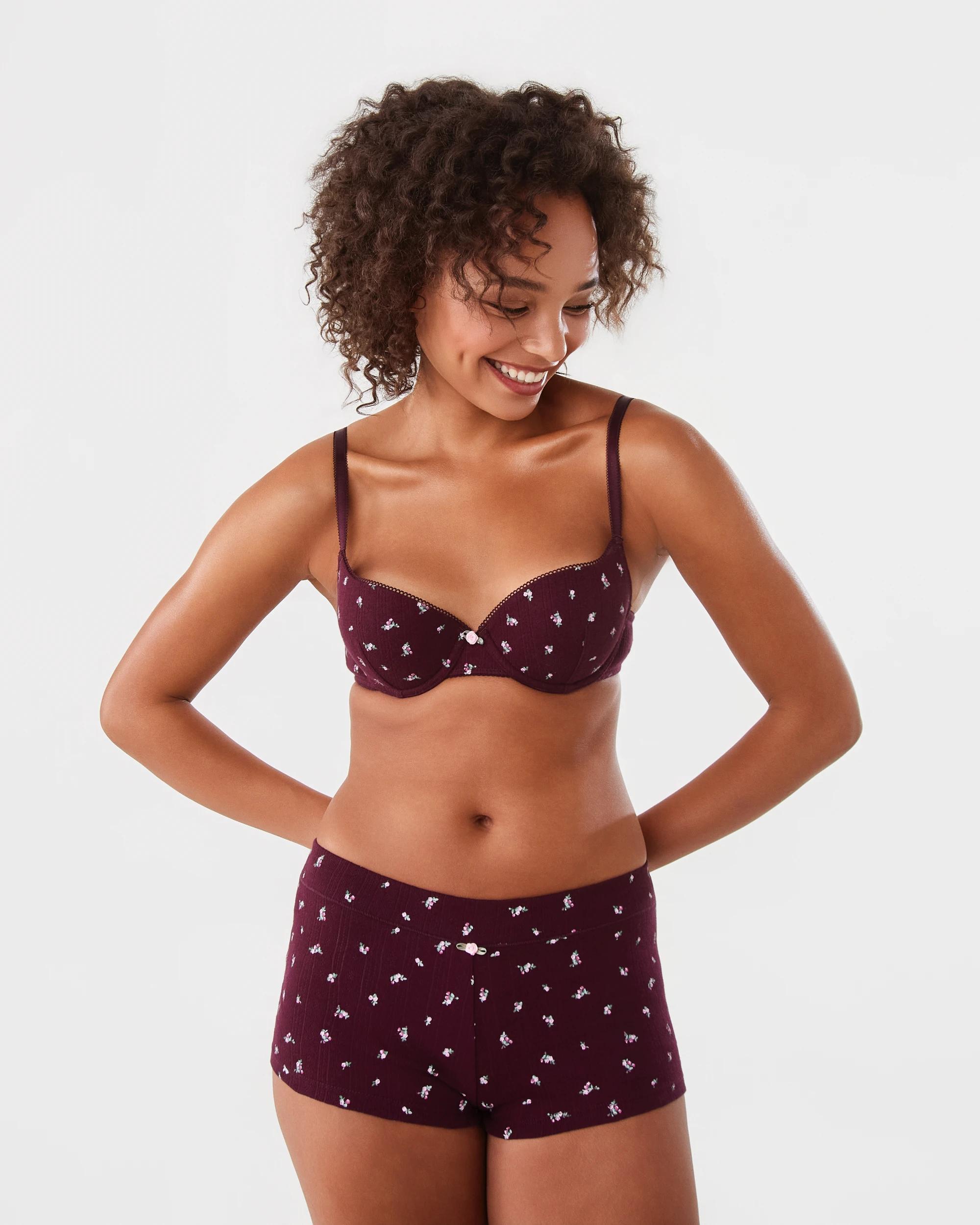 8 3 Pack Pointelle Boyleg Shorties Vlvt Ditsy, 8 of 10