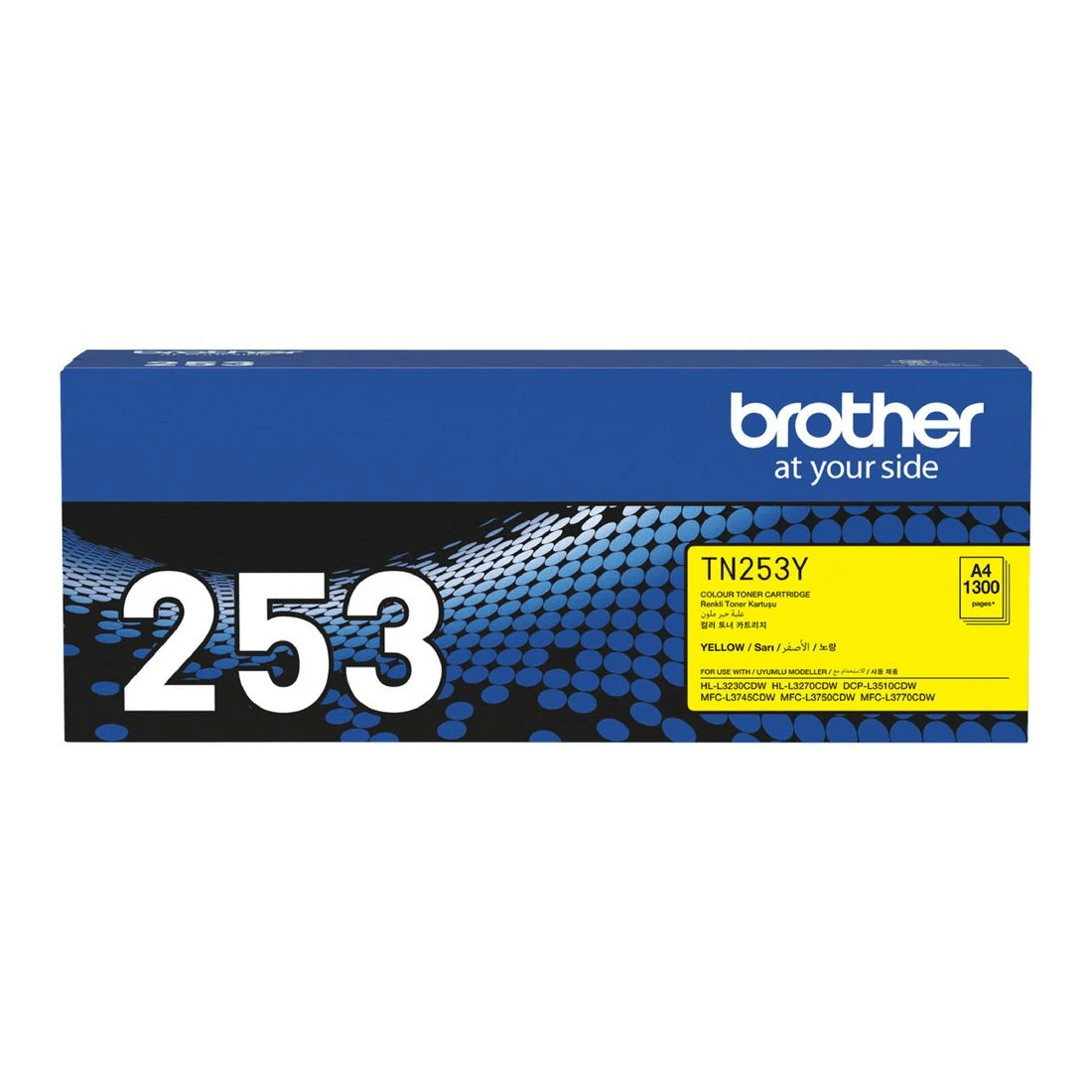 1 Brother TN 253 Toner Cartridge Yellow, 1 of 1