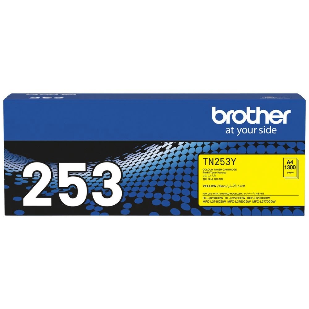 1 Brother TN 253 Toner Cartridge Yellow, 1 of 1