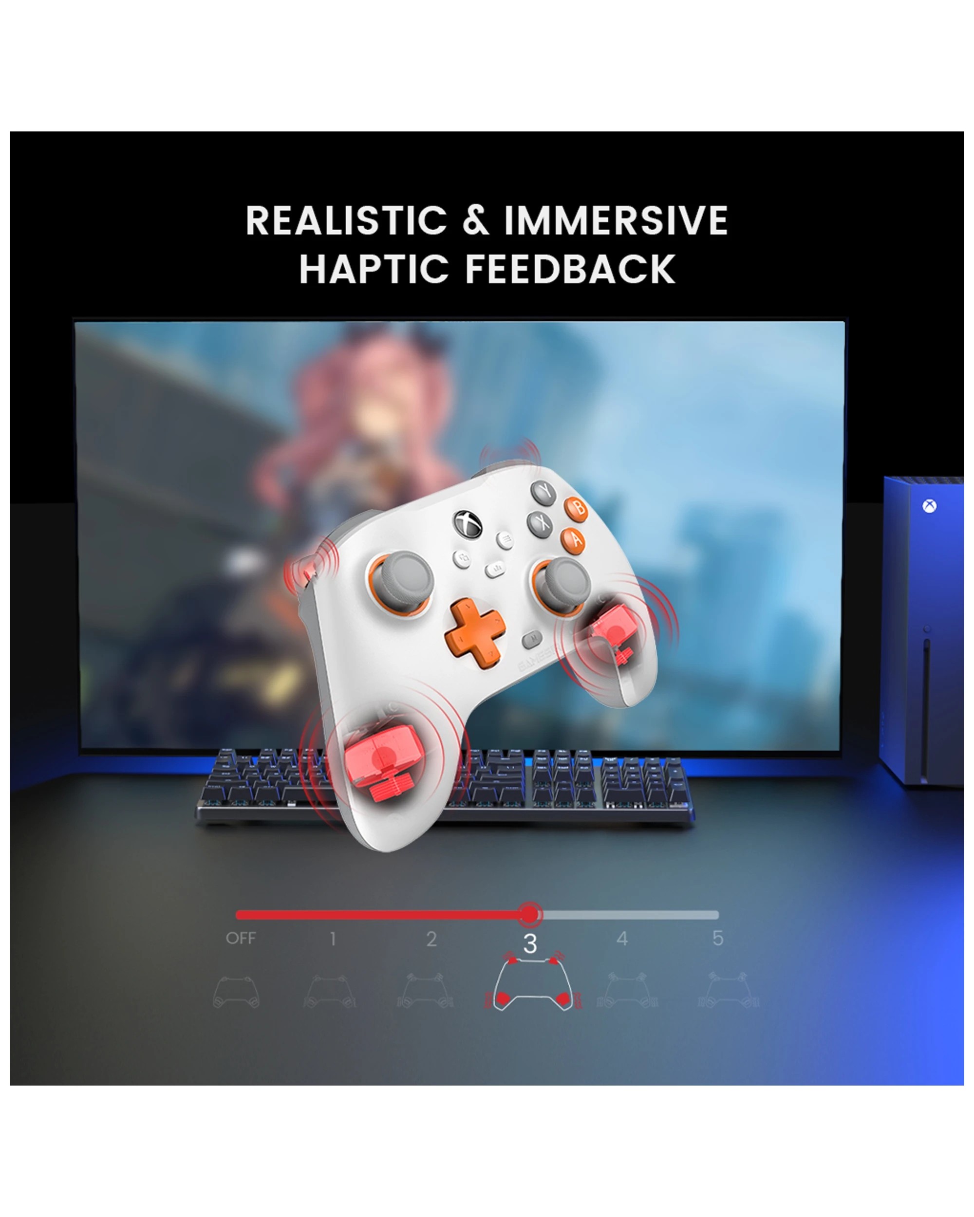 7 Gamesir Wired Gaming Controller Xbox PC Controller USB-C Game Controller - White, 7 of 9